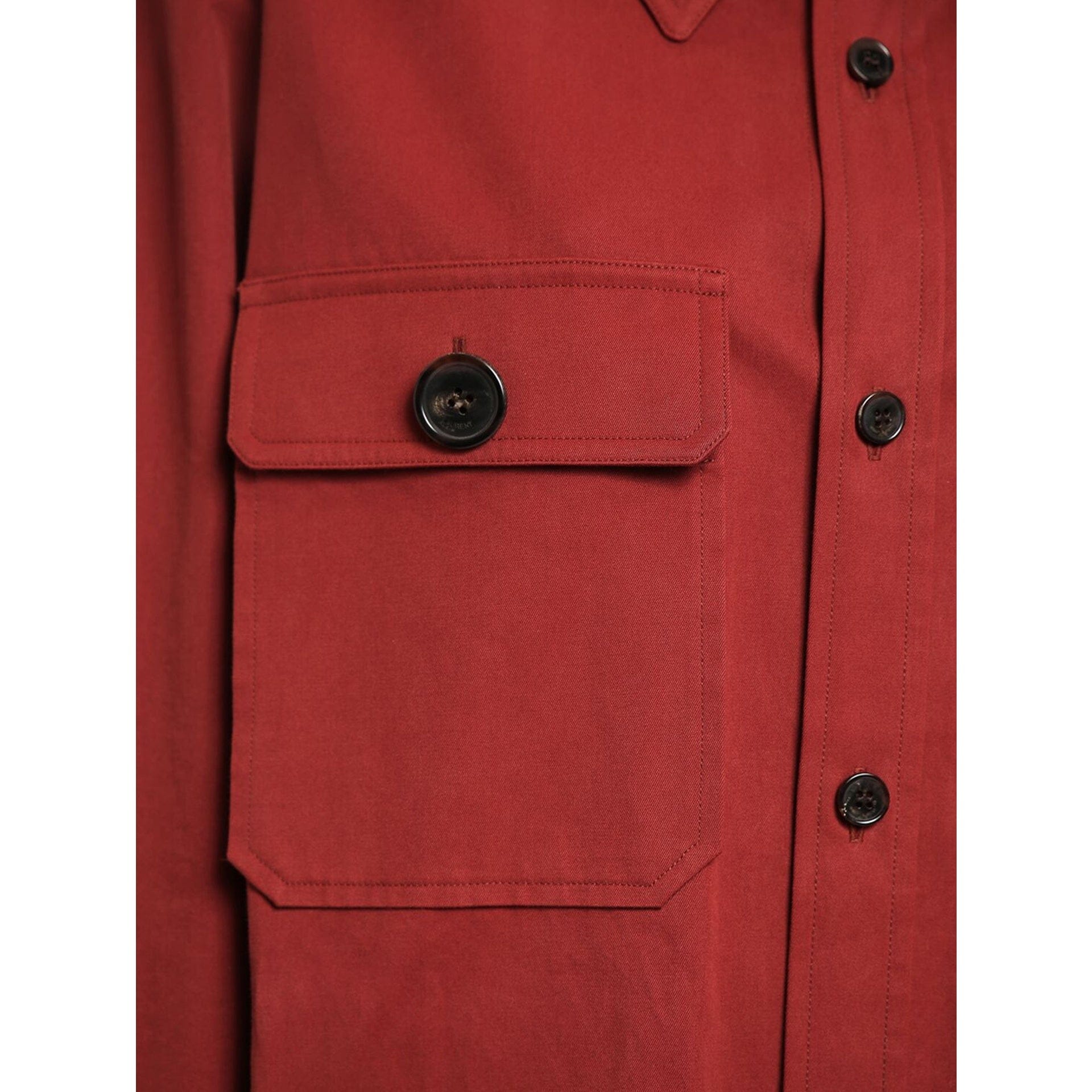 Saint Laurent Cotton Long Sleeve Button Shirt