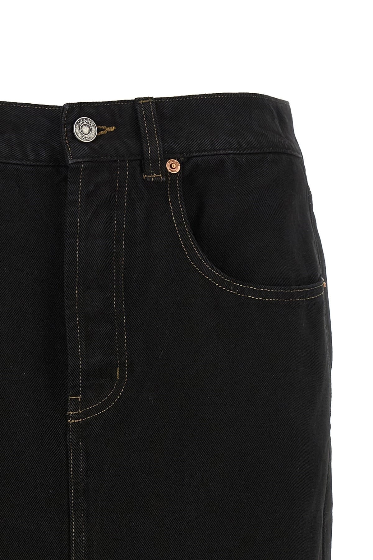 Saint Laurent Saint Laurent Denim Pencil Skirt