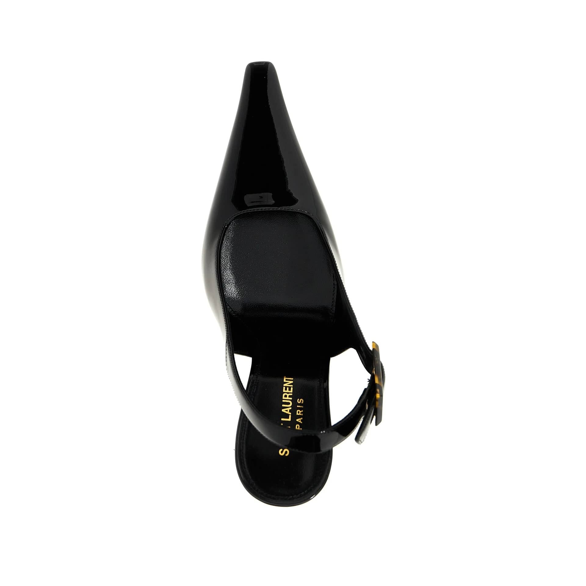 Saint Laurent Dune Leather Slingback Pumps