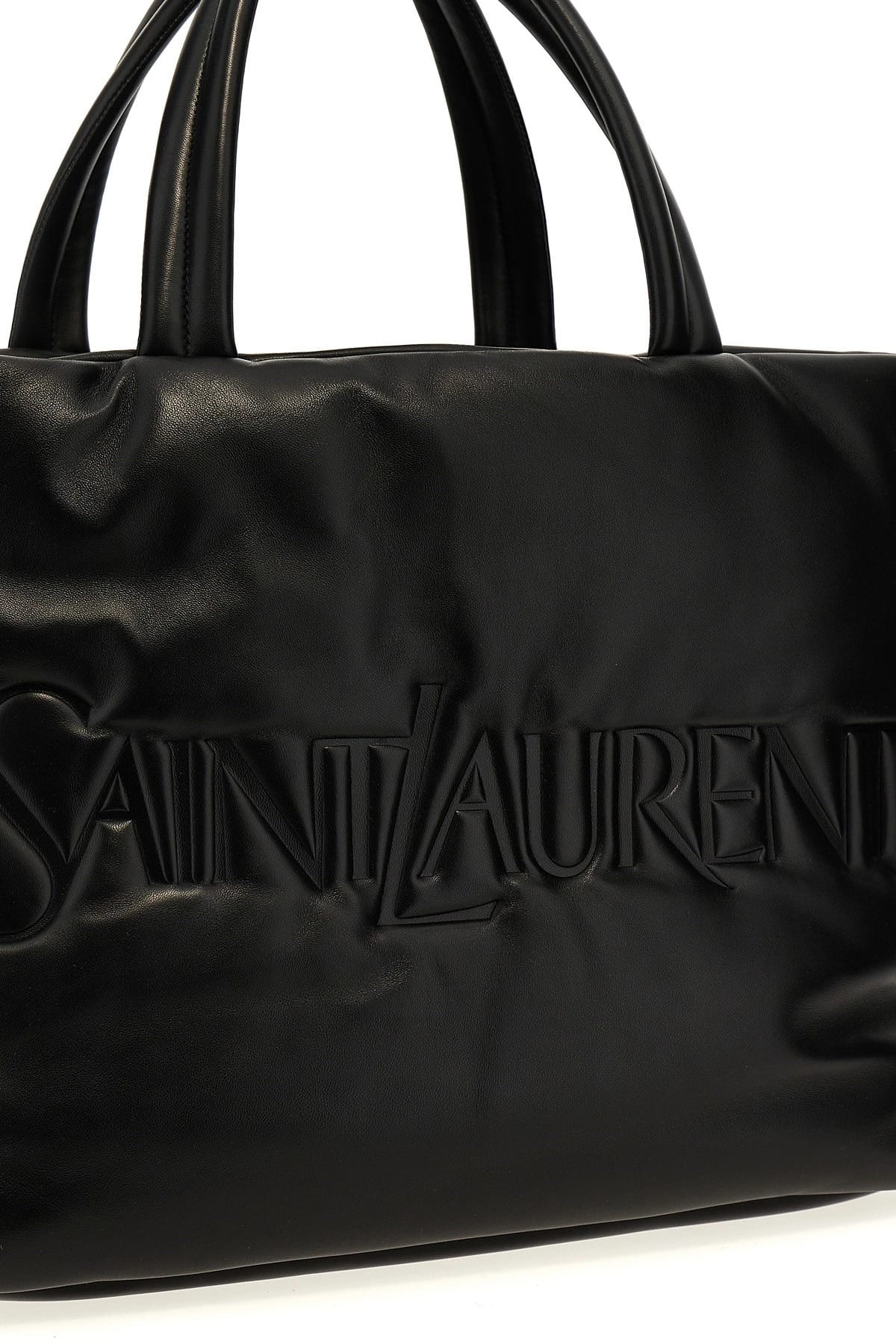 Saint Laurent Saint Laurent Embossed Logo Shopping Bag