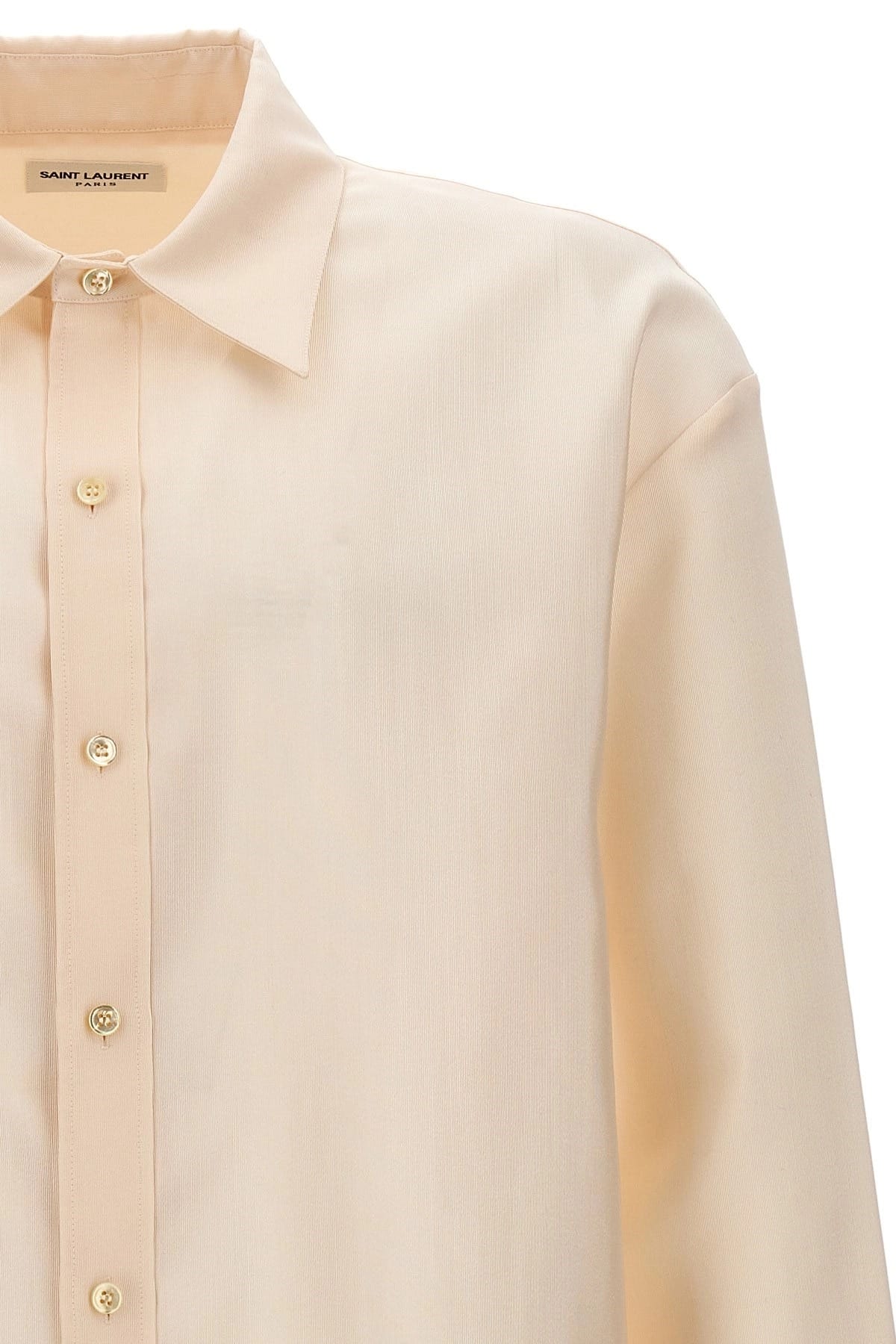 Saint Laurent Saint Laurent Faille Wool Blend Shirt