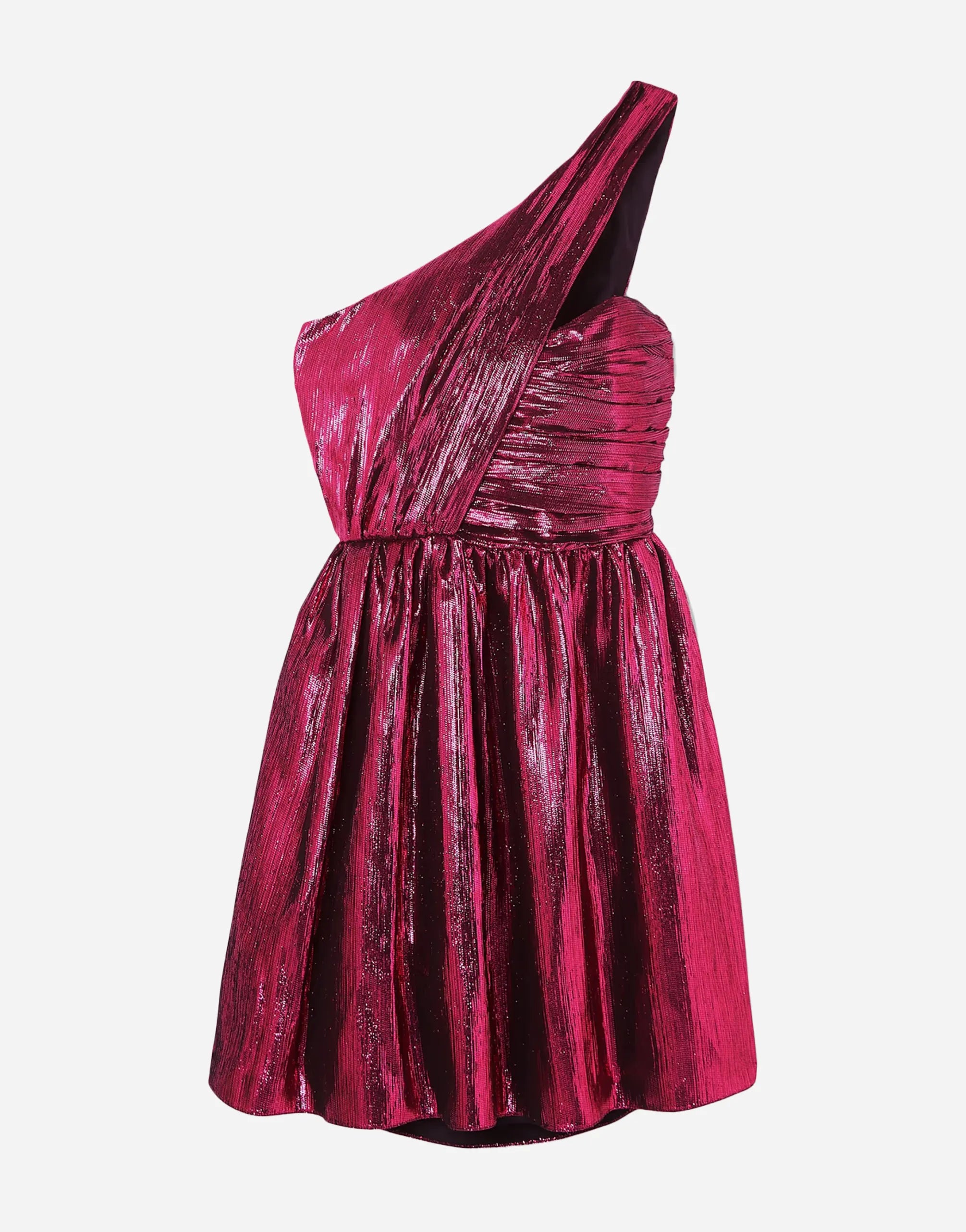 Saint Laurent Saint Laurent Fuchsia Disco Mini Dress