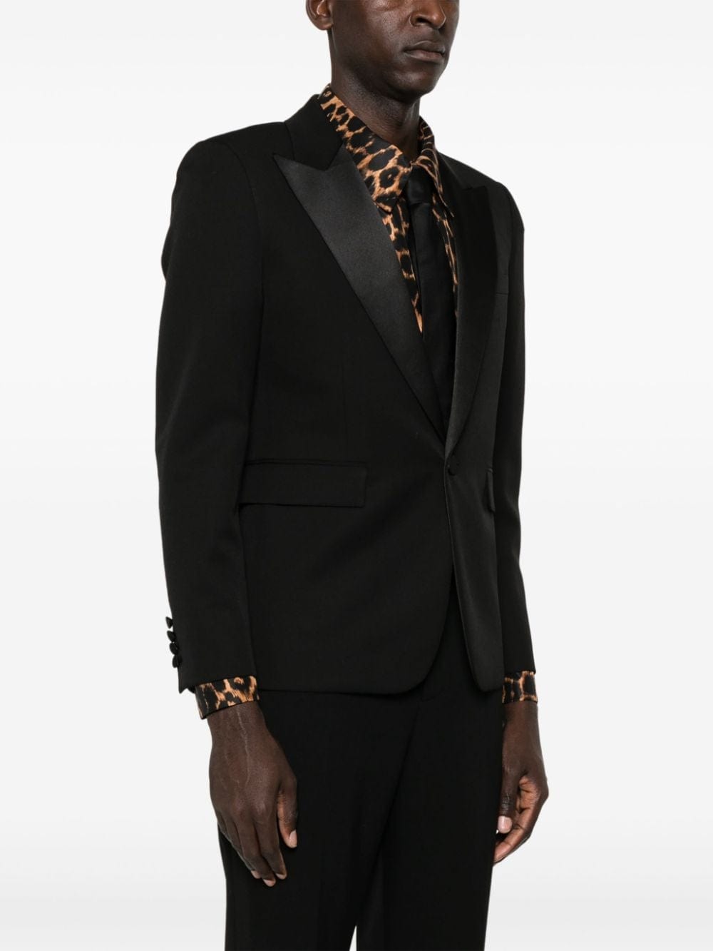 Saint Laurent Grain De Poudre Tuxedo Jacket