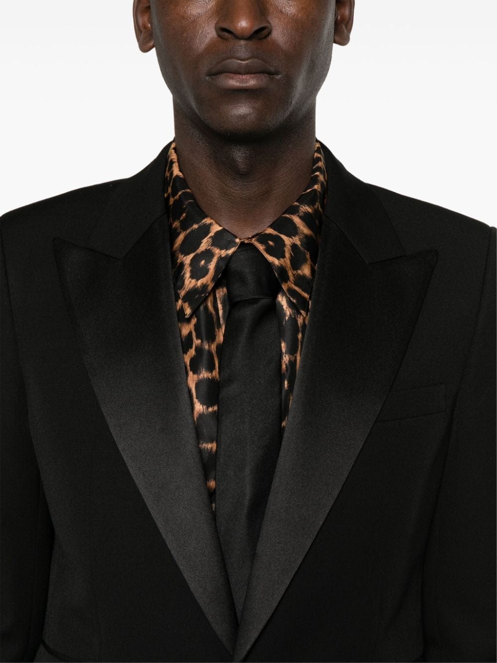 Saint Laurent Grain De Poudre Tuxedo Jacket