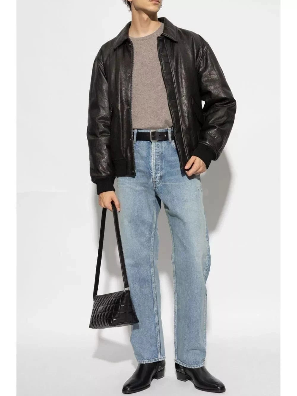 Saint Laurent Grey Cassandre Cashmere Sweater