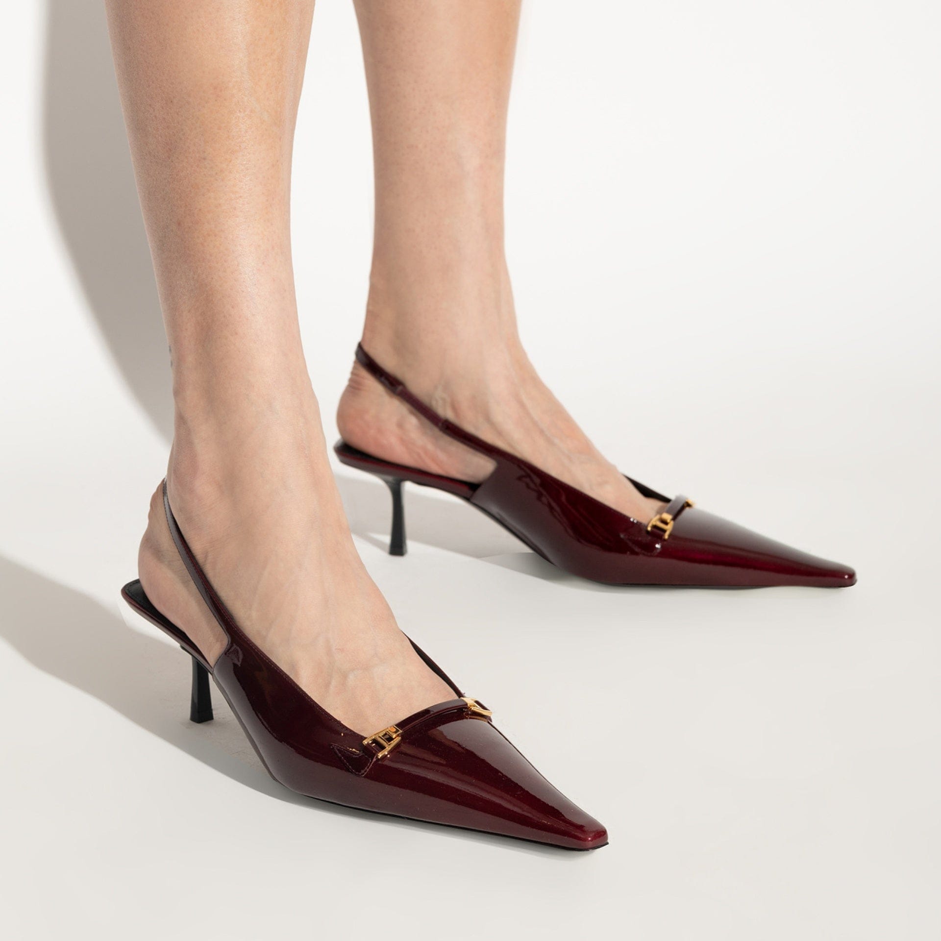 Saint Laurent Horsebit Slingback Pumps