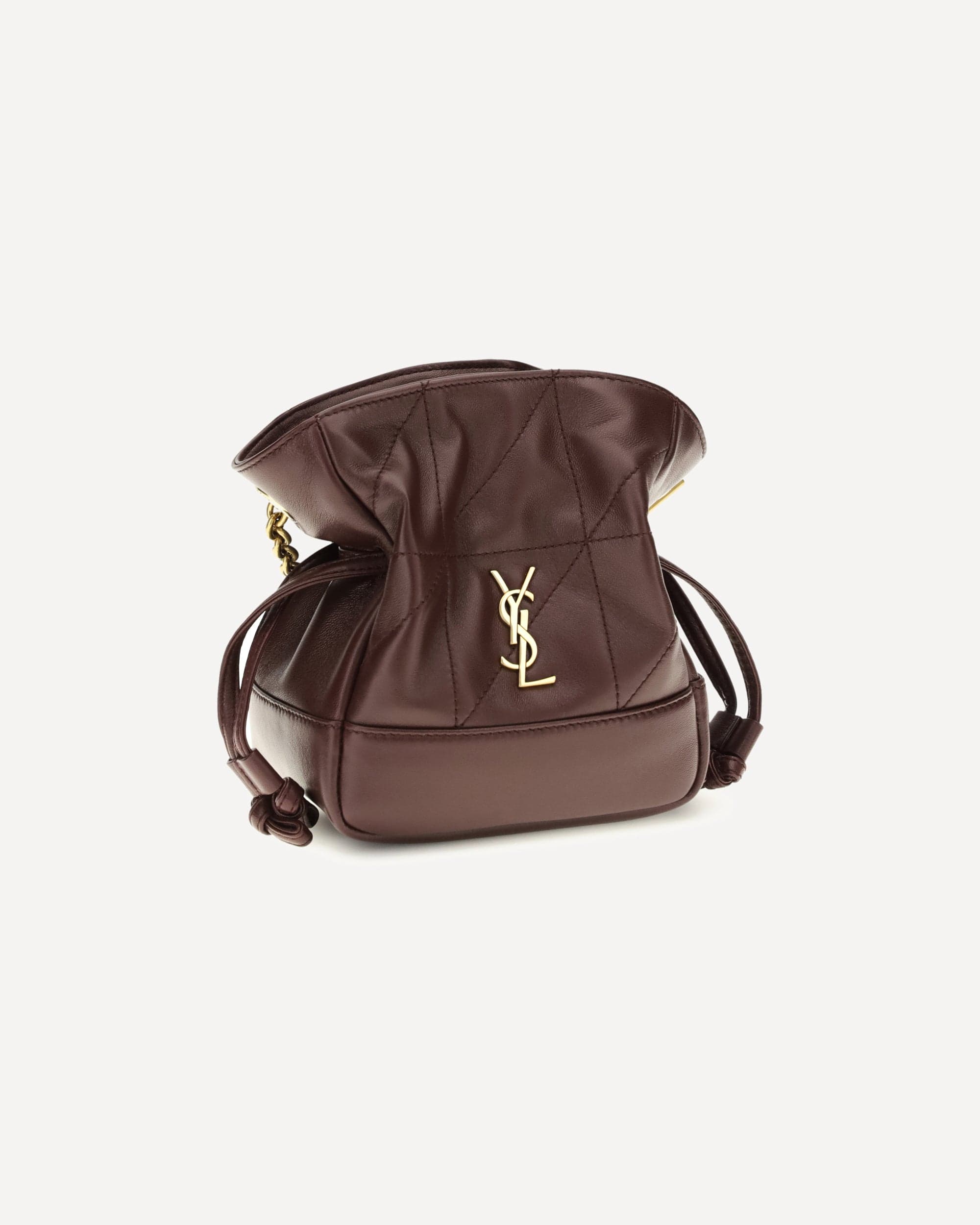Saint Laurent Jamie Mini Leather Clutch Bag - alternate view