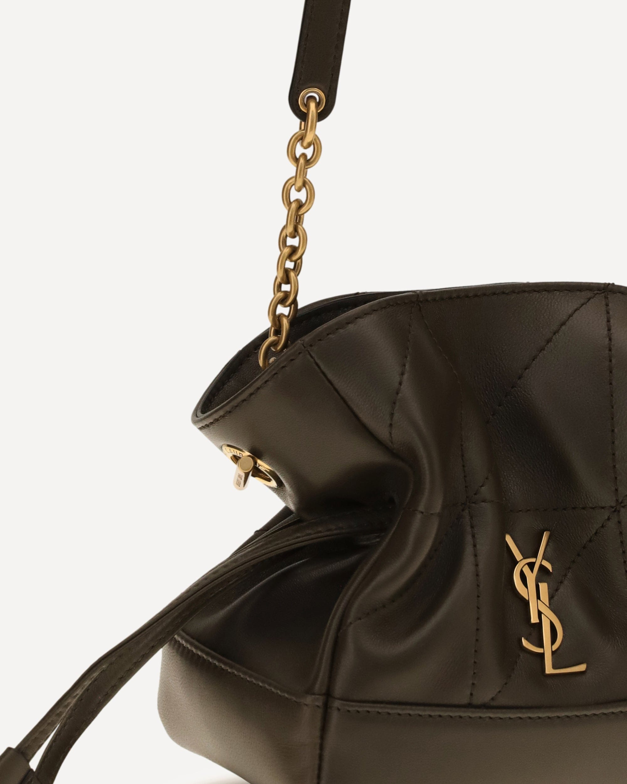 Saint Laurent Jamie Mini Leather Clutch Bag
