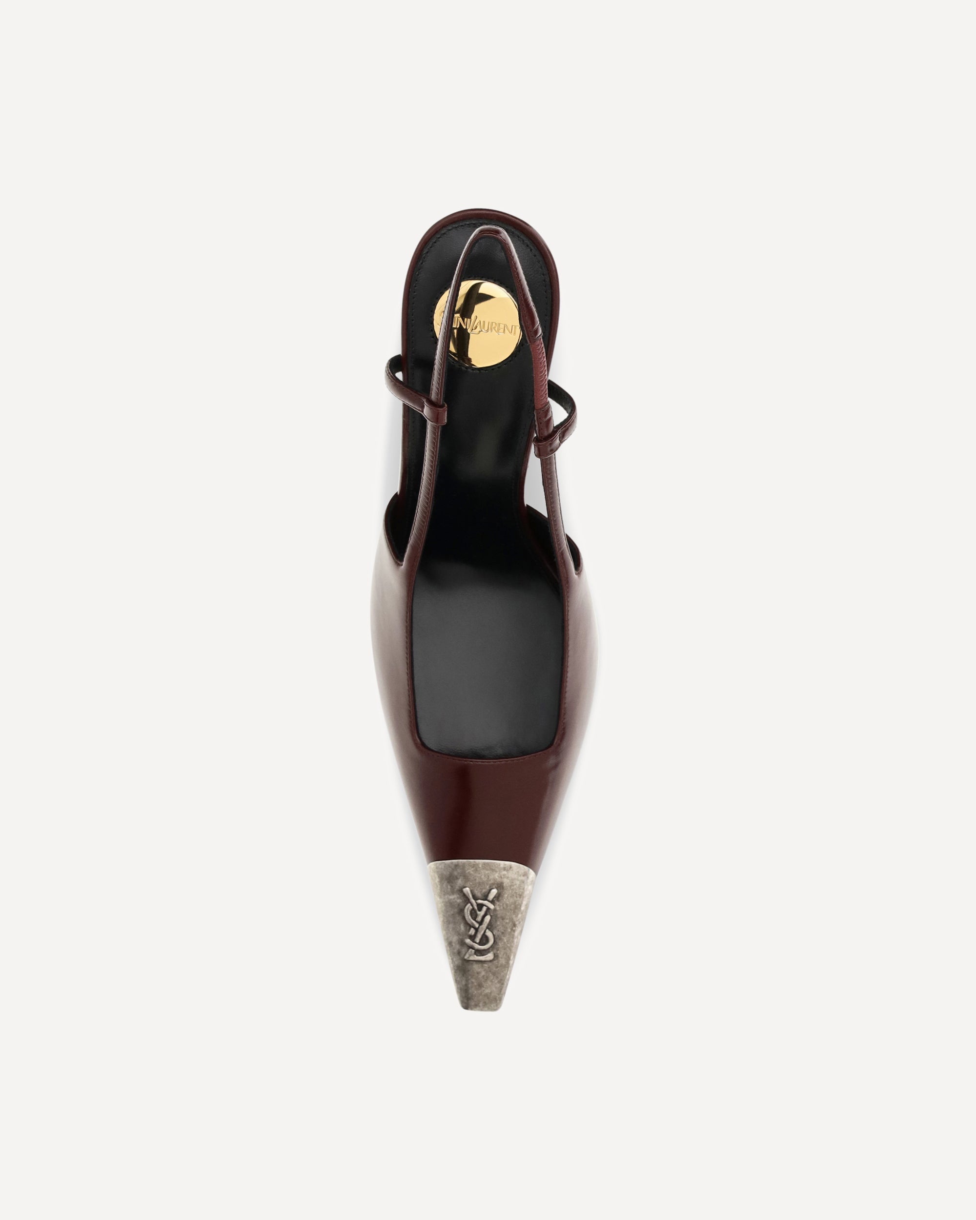 حذاء Jeanne بكعب من الجلد الناعم من Saint Laurent