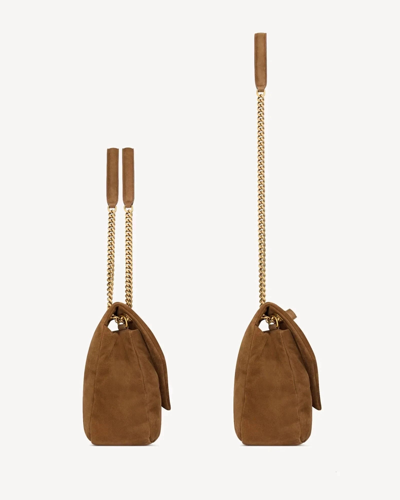 Saint Laurent Large Calypso Suede Shoulder Bag | Sendegaro ES