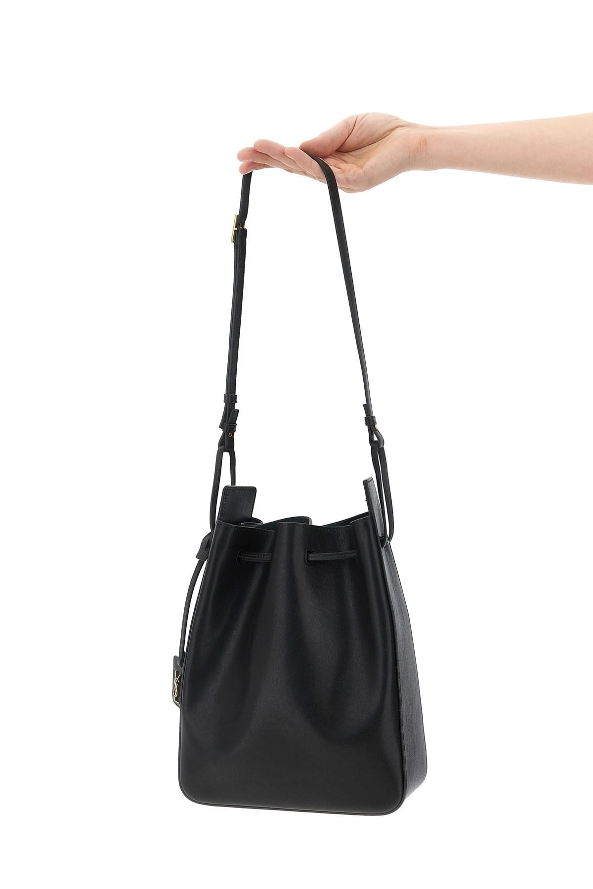 Saint Laurent grand sac seau en cuir vert - alternate view