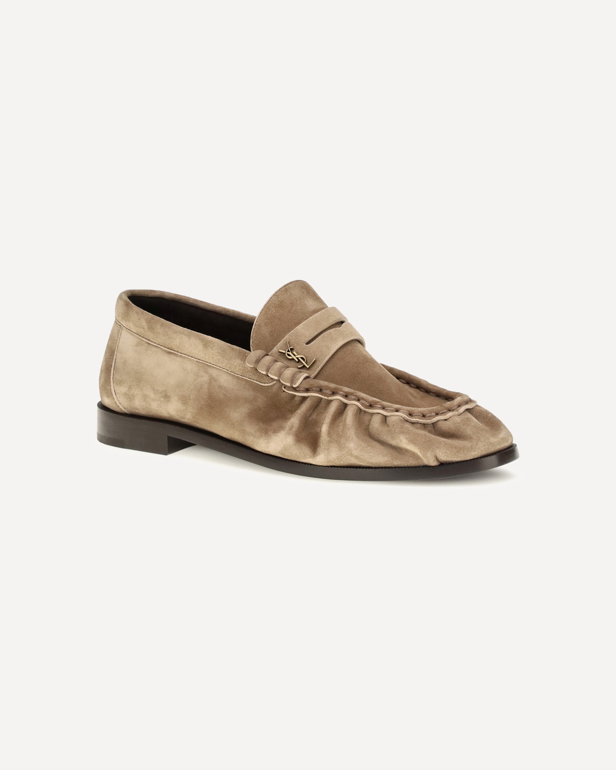 Saint Laurent Les mocassins en daim Le Loafer - alternate view