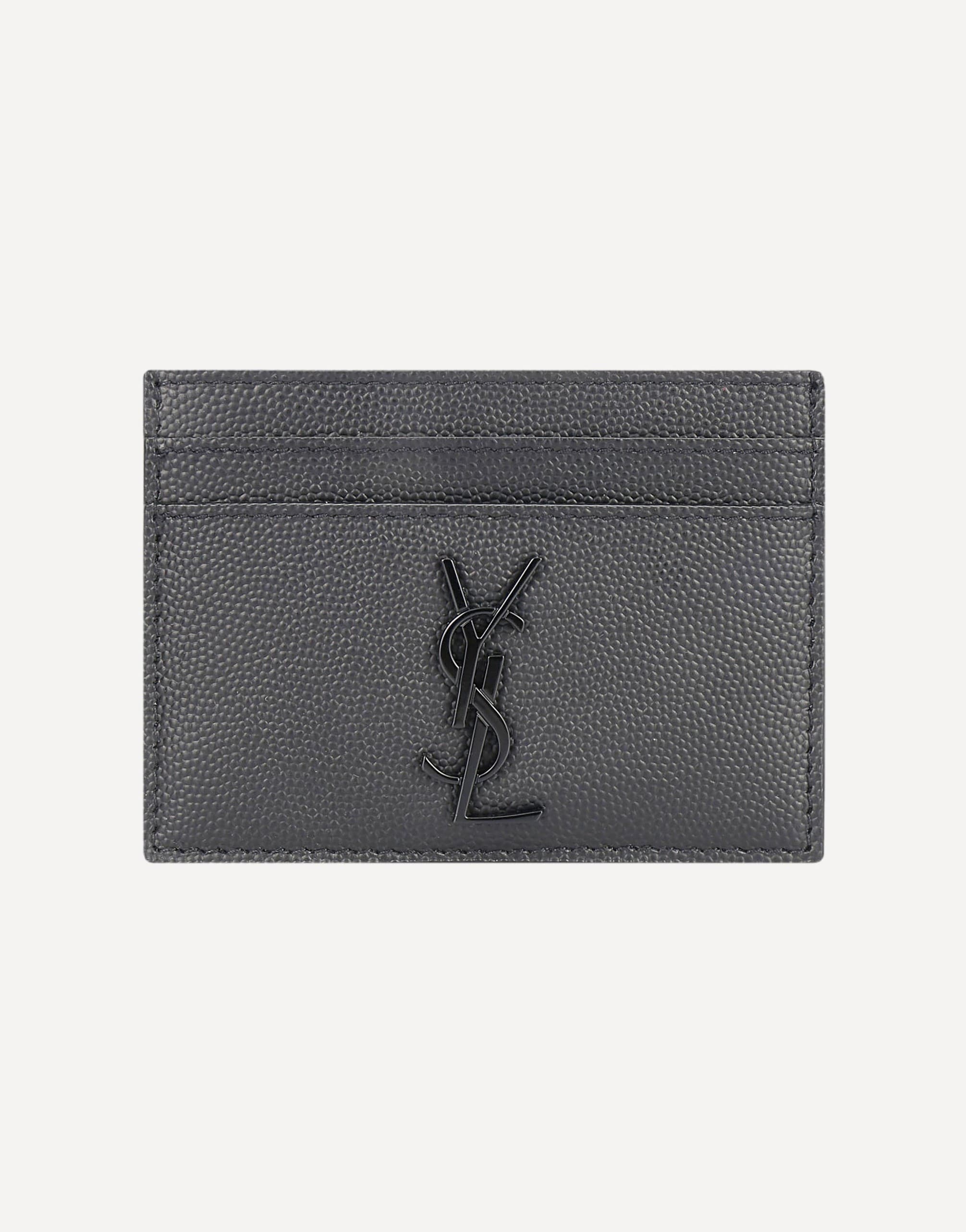 Saint Laurent Leather Cardholder With Logo