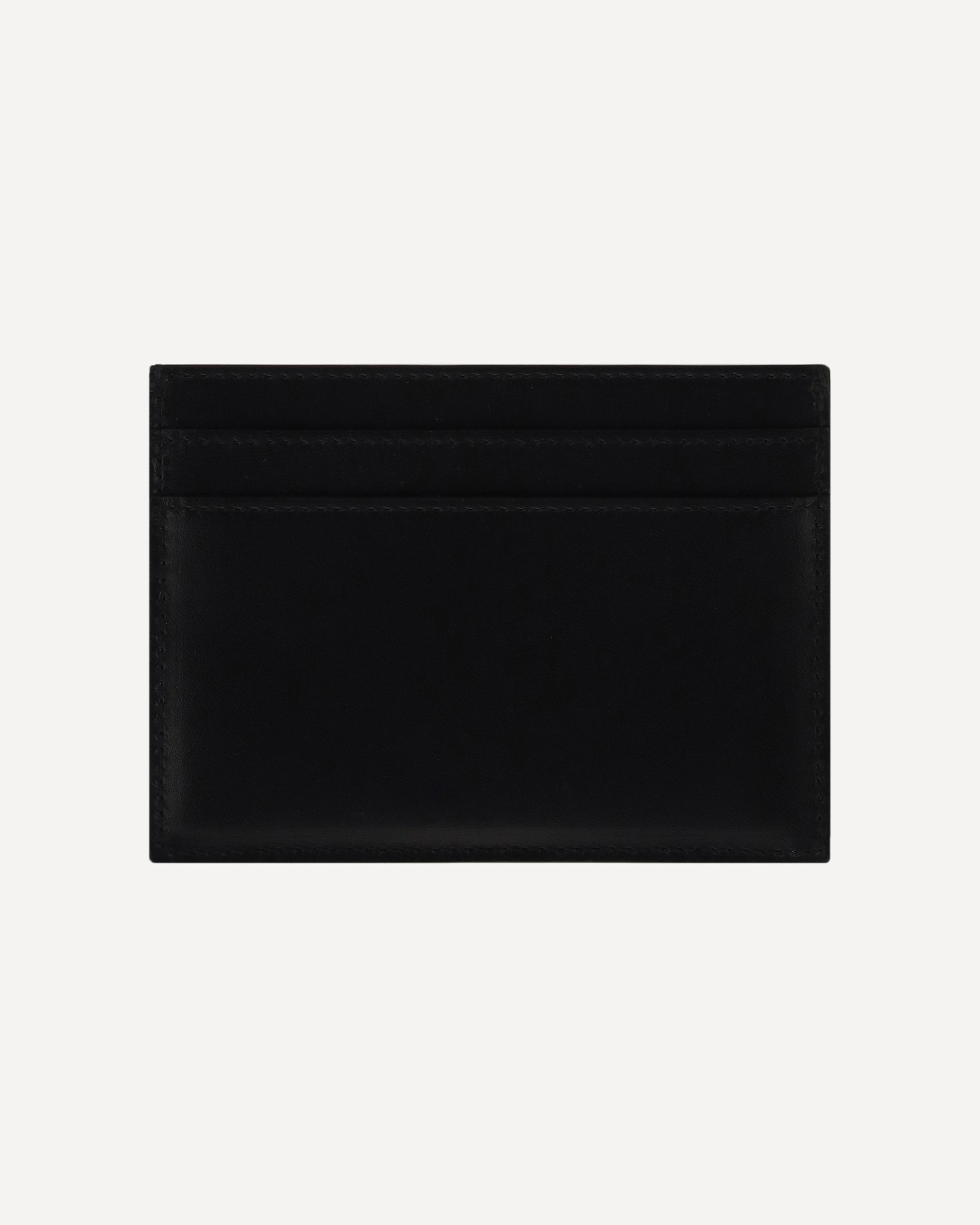 Saint Laurent Leather Cardholder With Metal Logo Plaque - alternate view