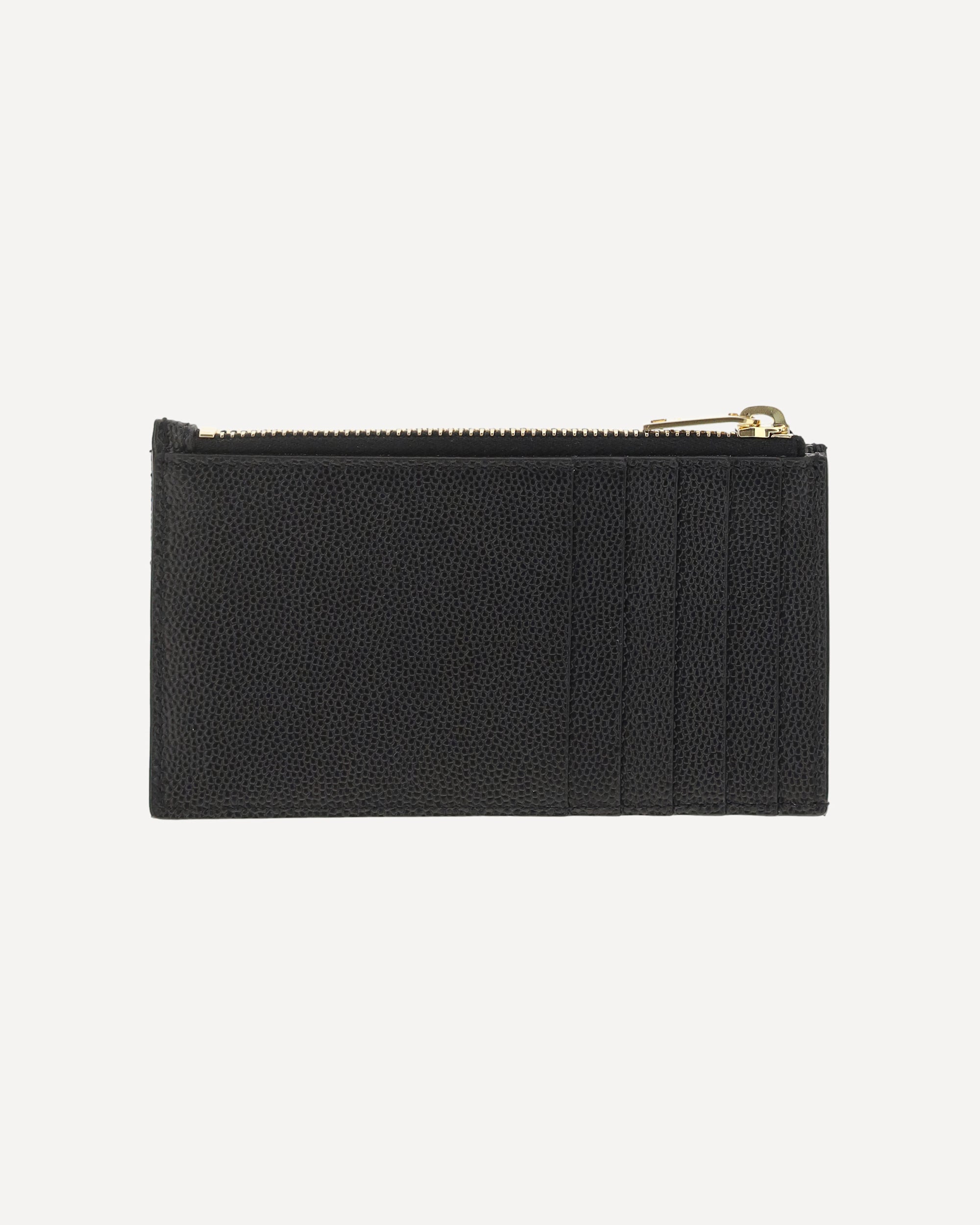 Saint Laurent Leather Cardholder With Zip Closure