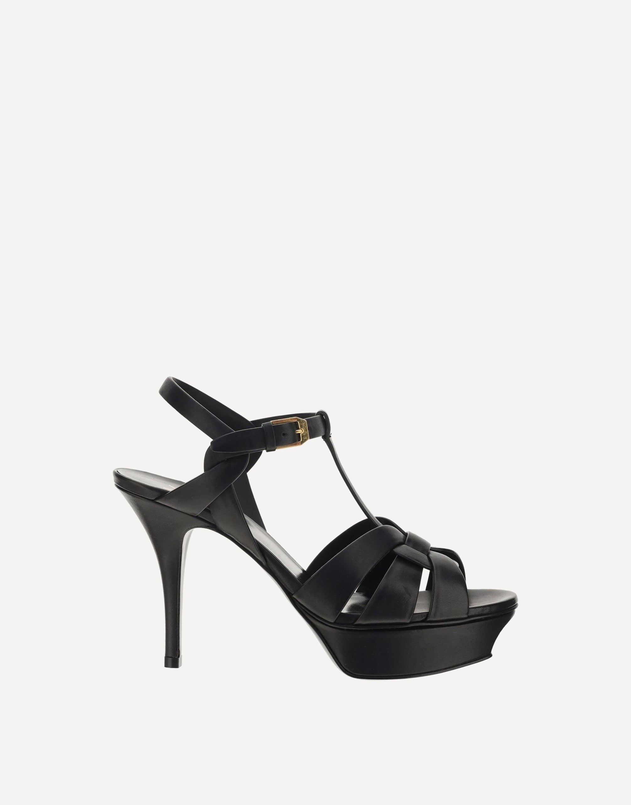 Saint Laurent leren plateausandalen