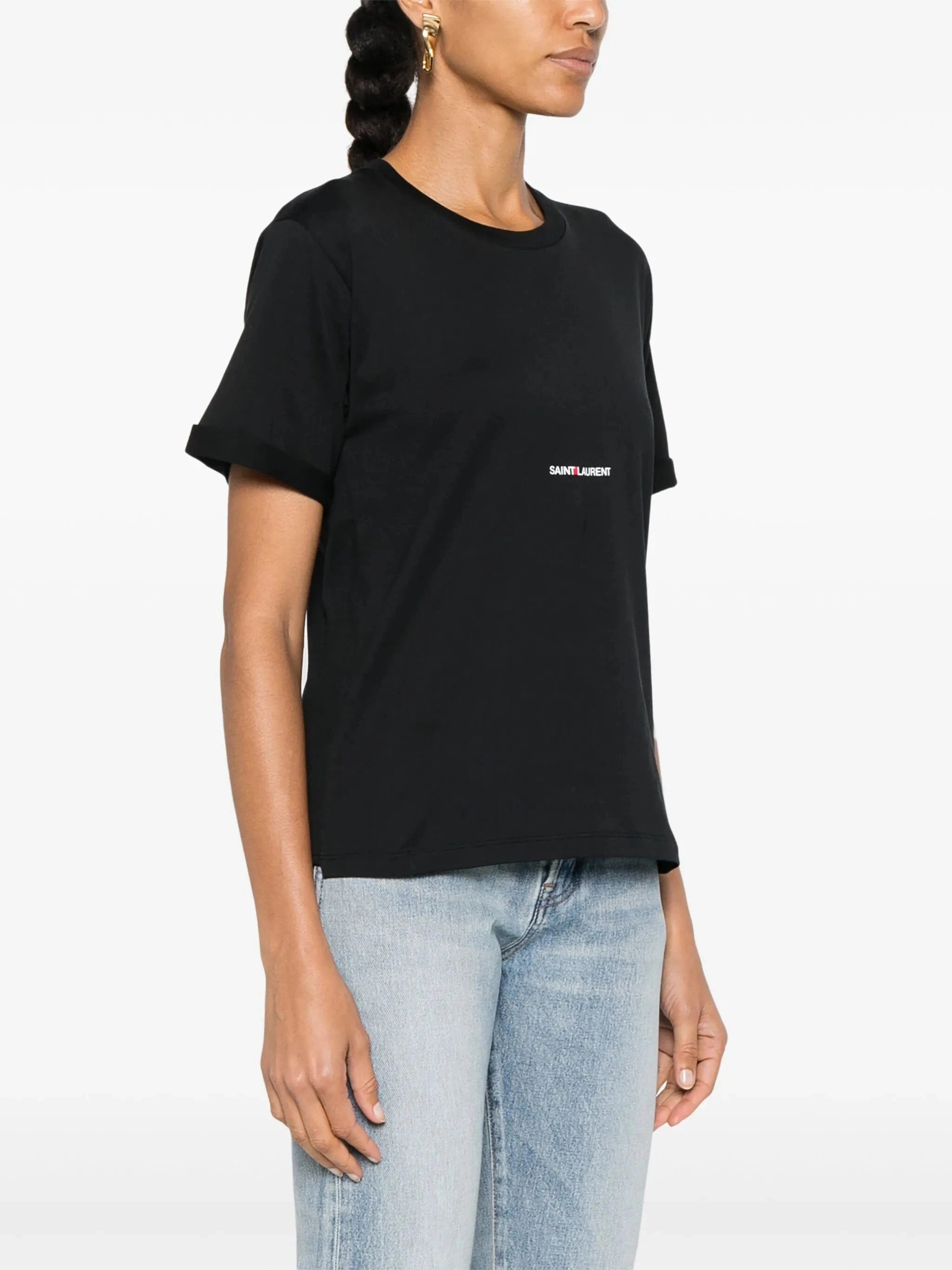 Saint Laurent Logo-Print T-Shirt | Sendegaro JO Saint Laurent Logo-Print T-Shirt | Sendegaro JO