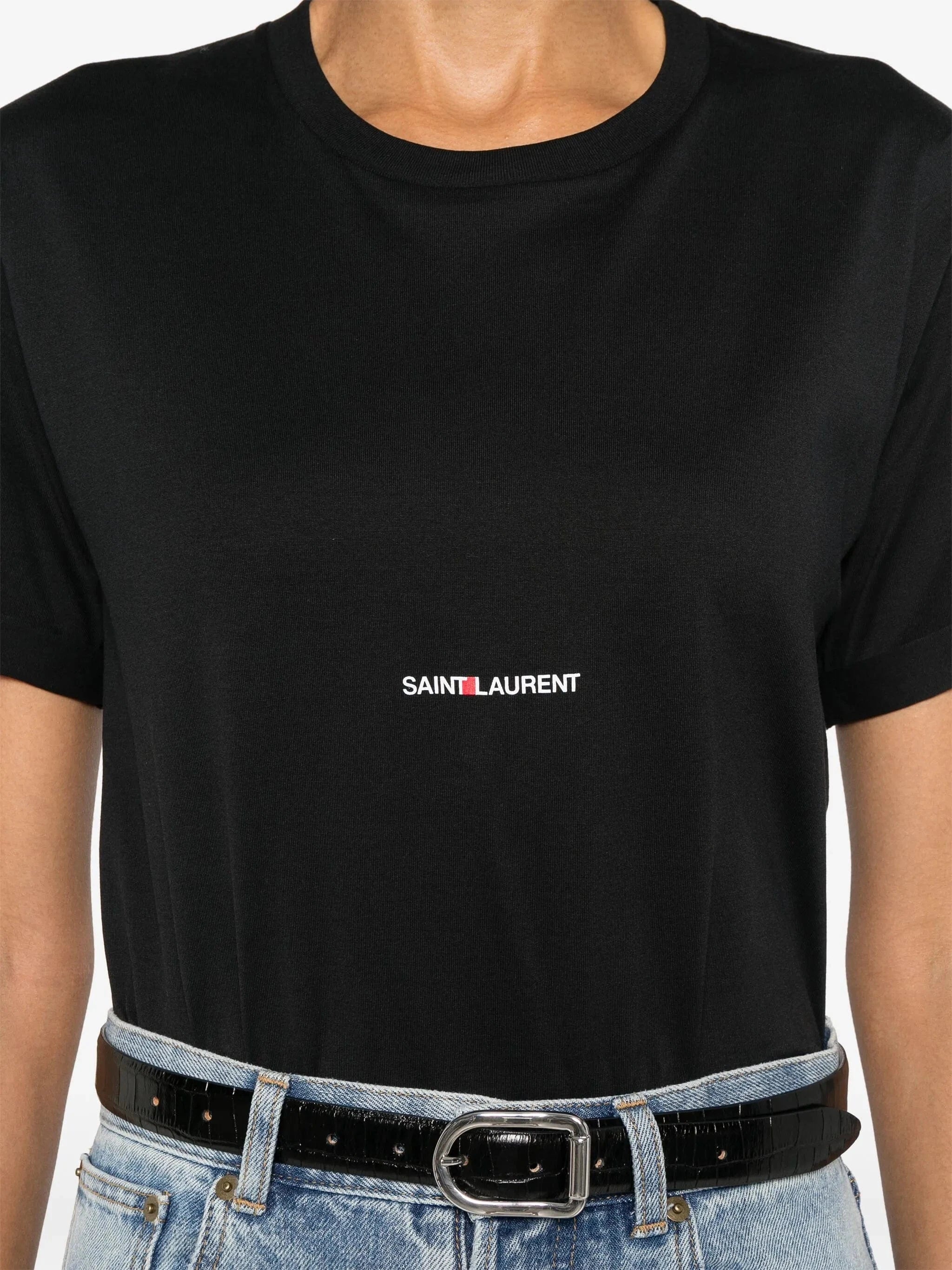 Saint Laurent Logo-Print T-Shirt