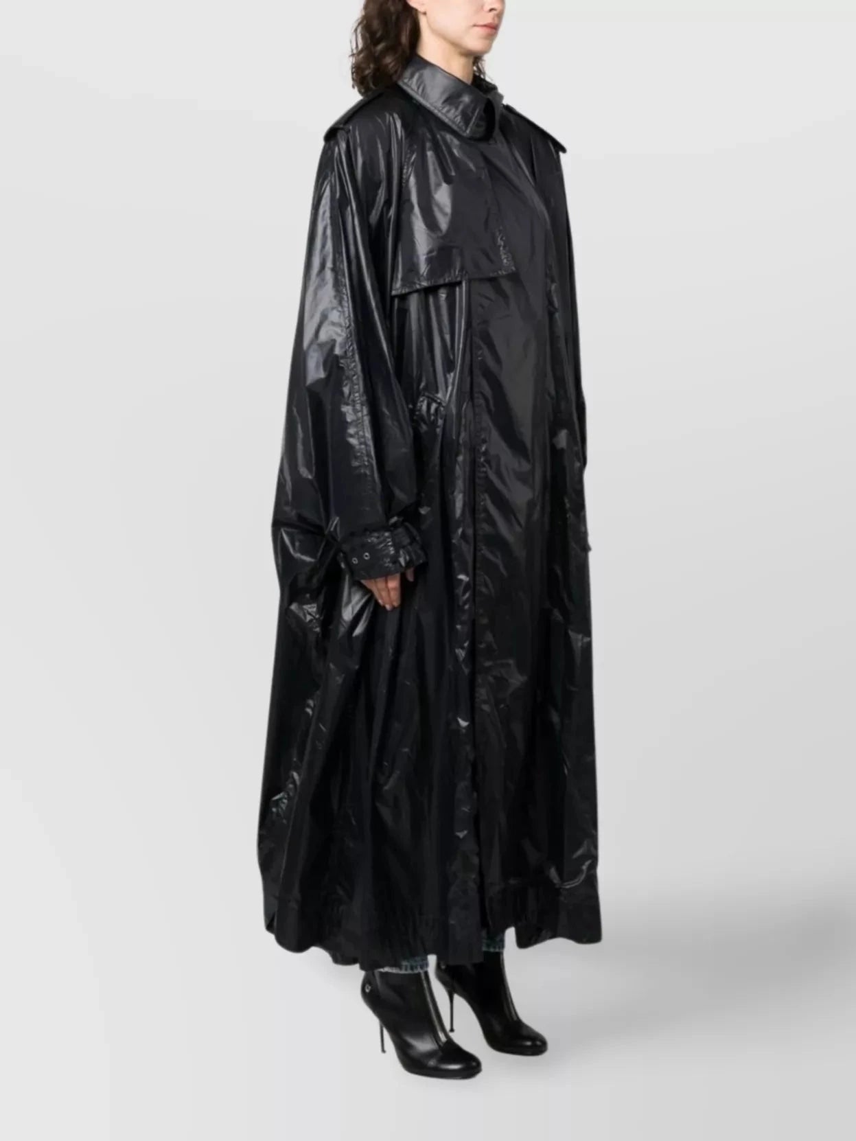 Saint Laurent Long-Sleeved Padded Coat