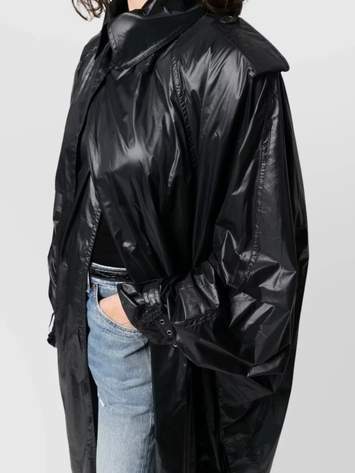 Saint Laurent Long-Sleeved Padded Coat