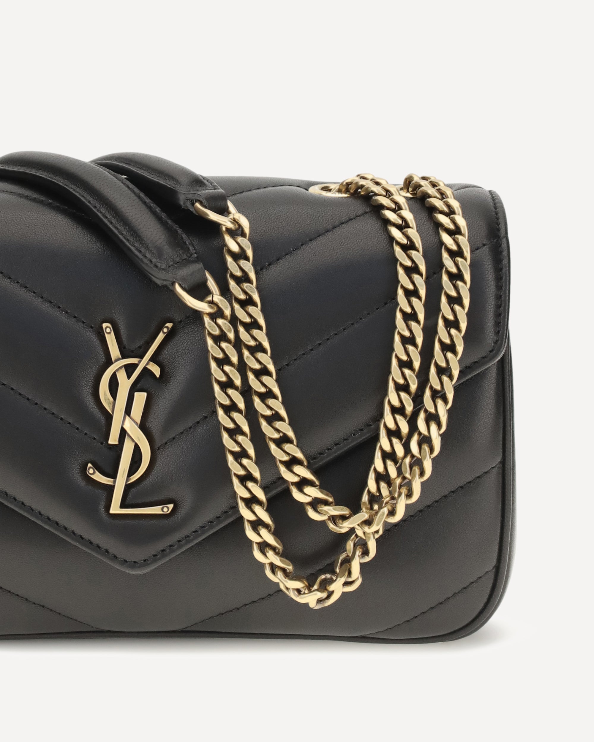 Saint Laurent Loulou Leather Crossbody Bag