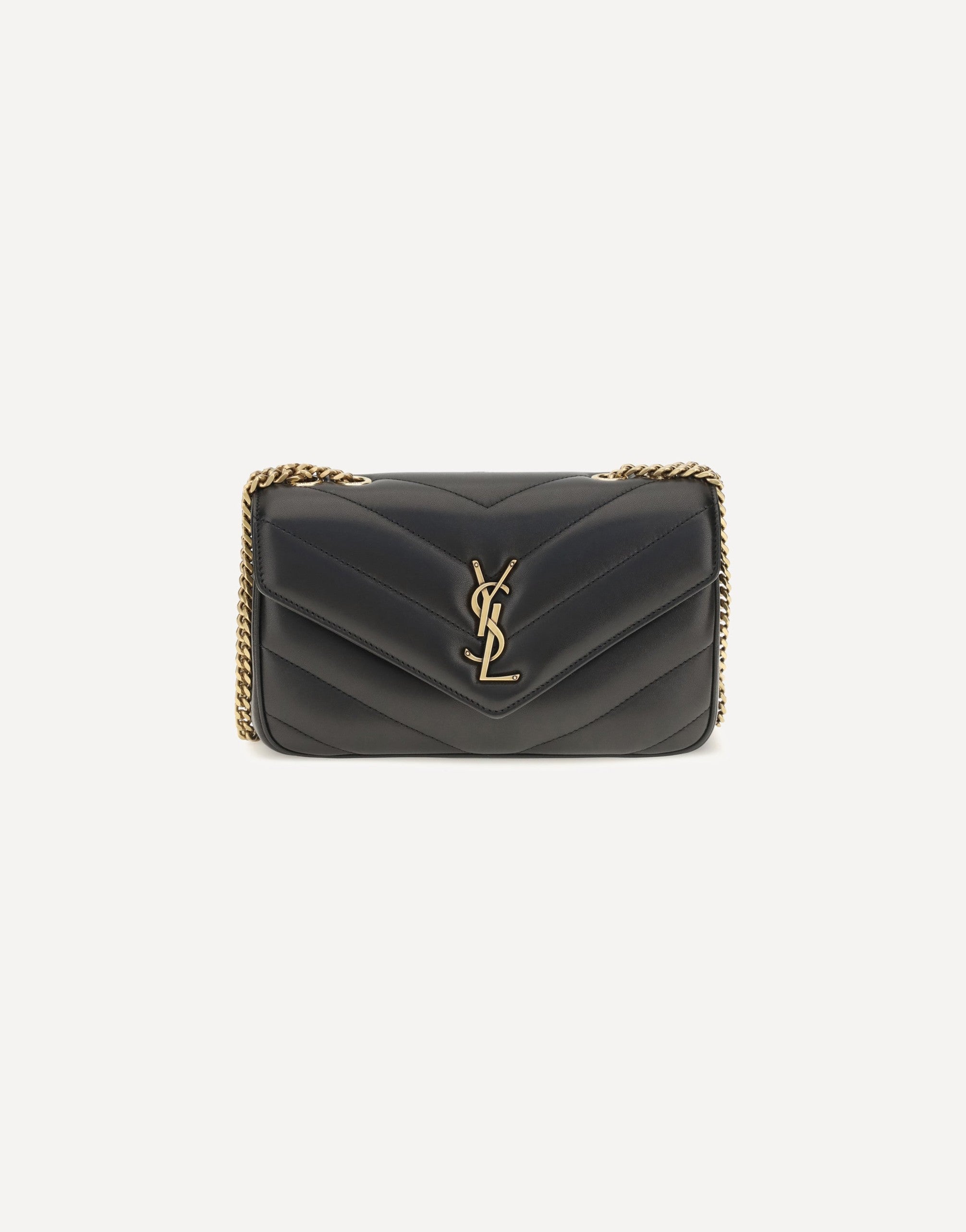 Saint Laurent Loulou Leather Crossbody Bag