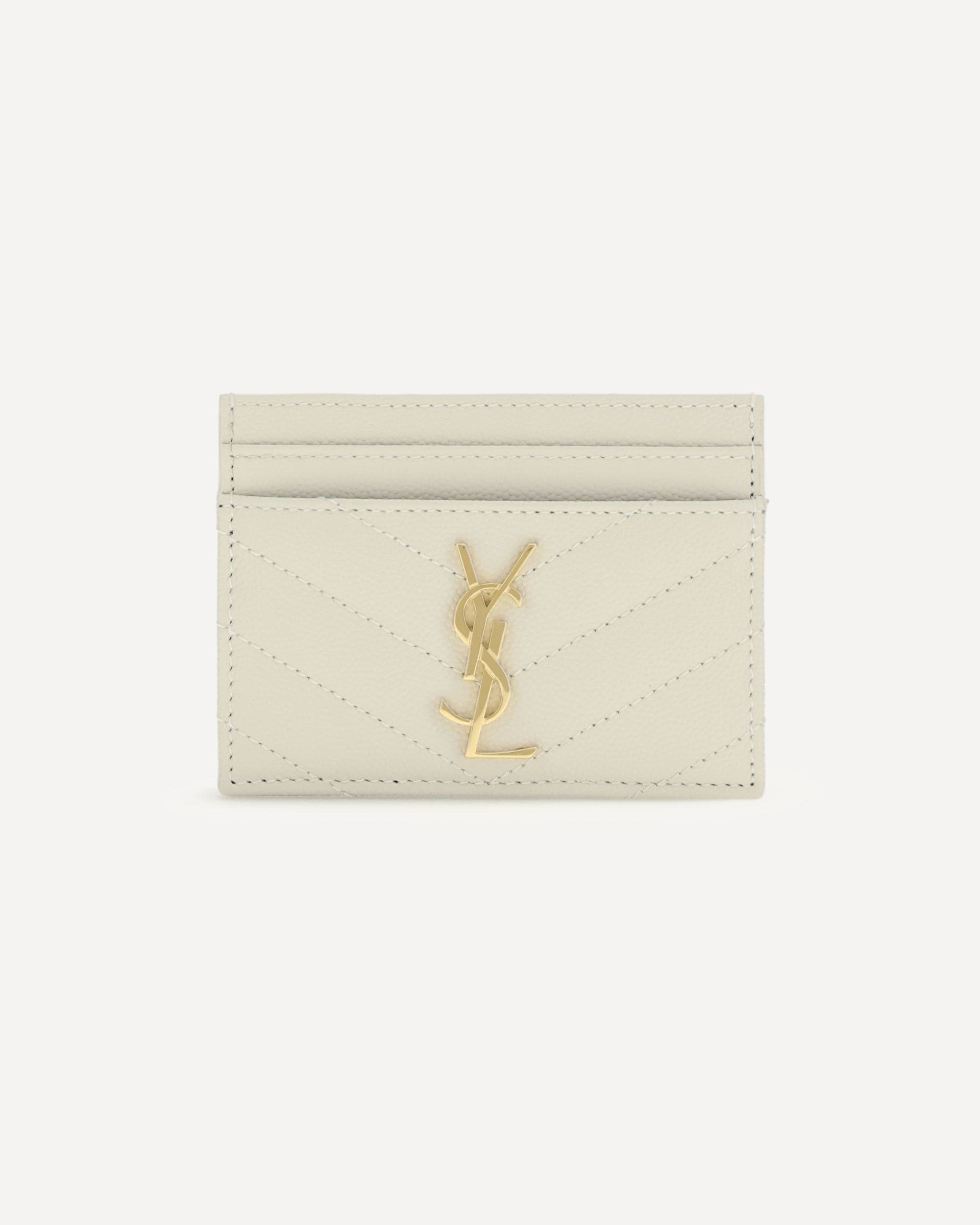 Saint Laurent Matelassé Leather Cardholder