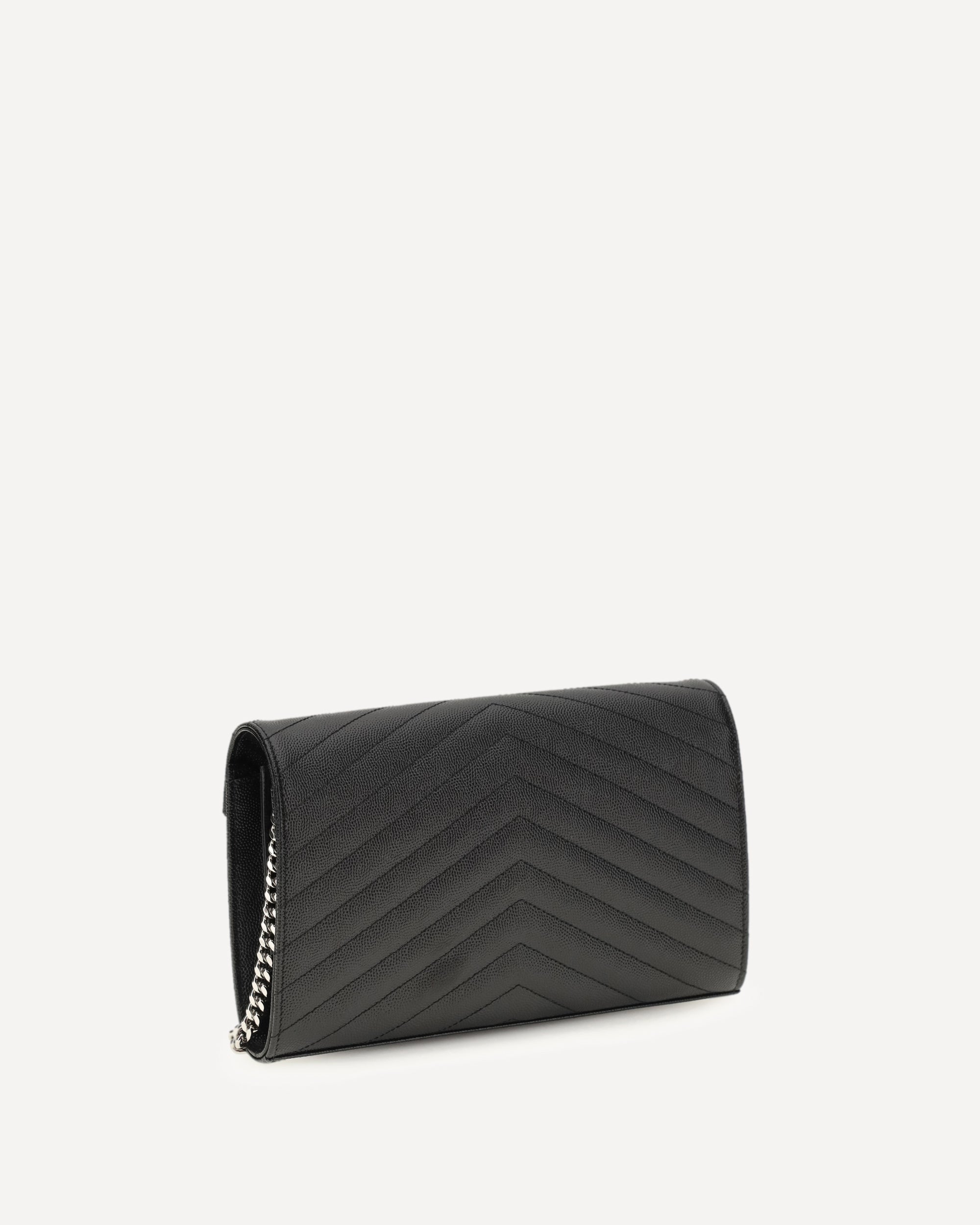 Saint Laurent Monogram Matelassé Chain Wallet