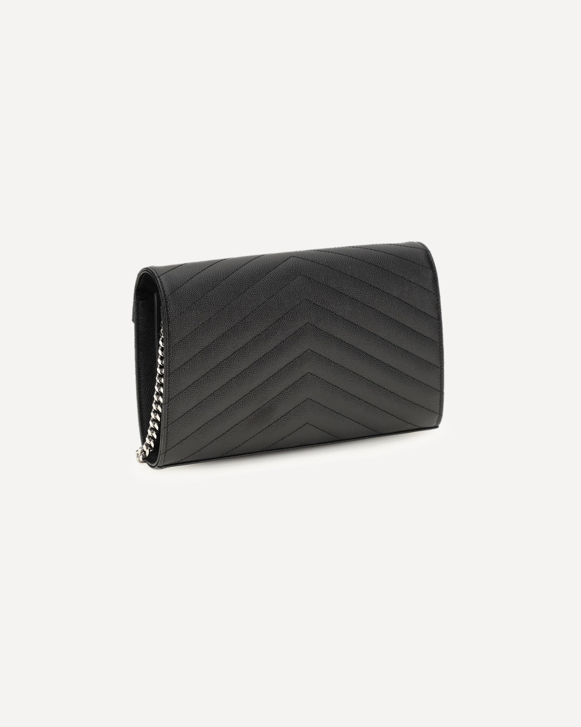 Saint Laurent Monogram Matelassé Chain Wallet