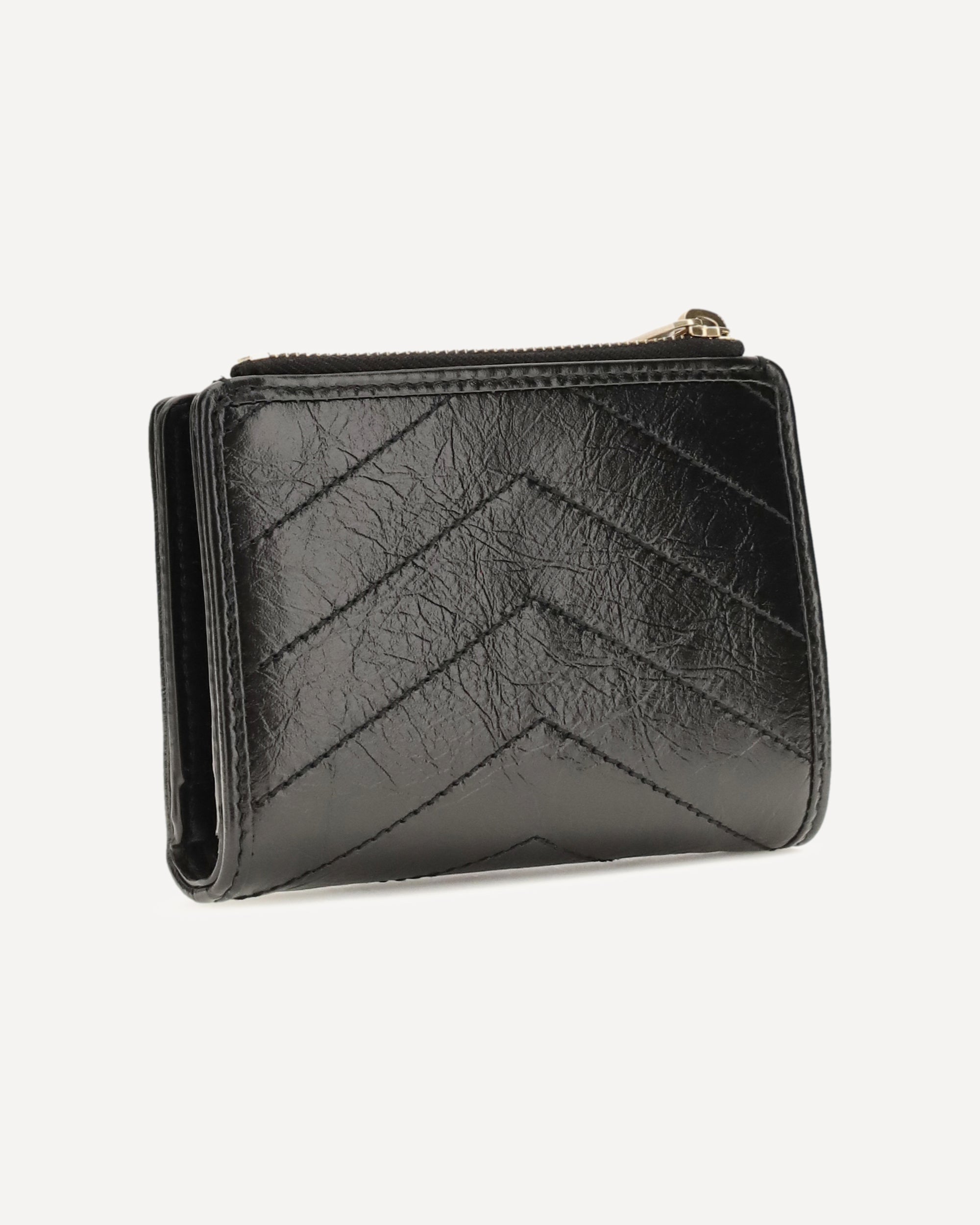Saint Laurent محفظة ثنائية الطي Niki من الجلد العتيق من Saint Laurent - alternate view
