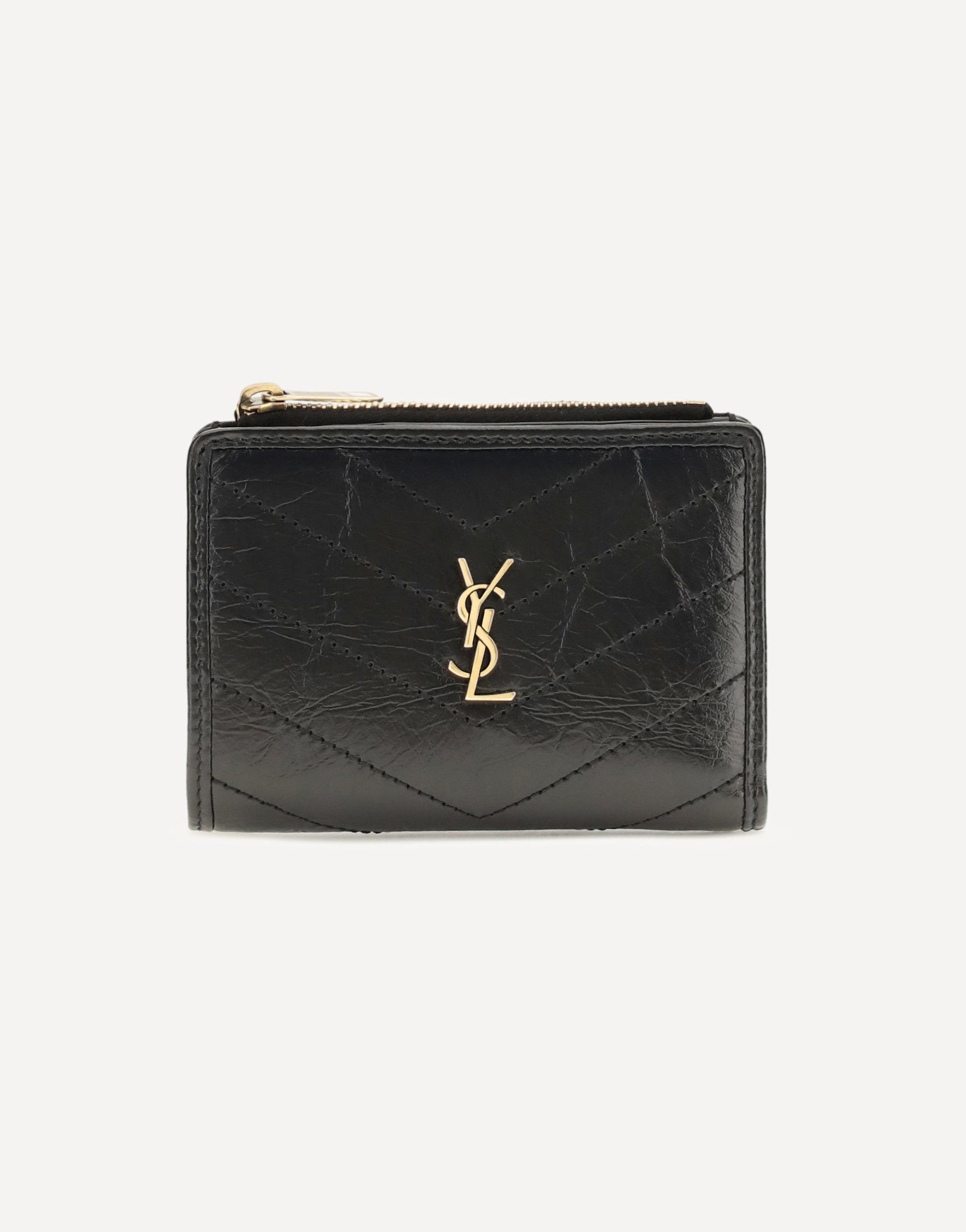 Saint Laurent ニキ ヴィンテージレザー 二つ折りウォレット