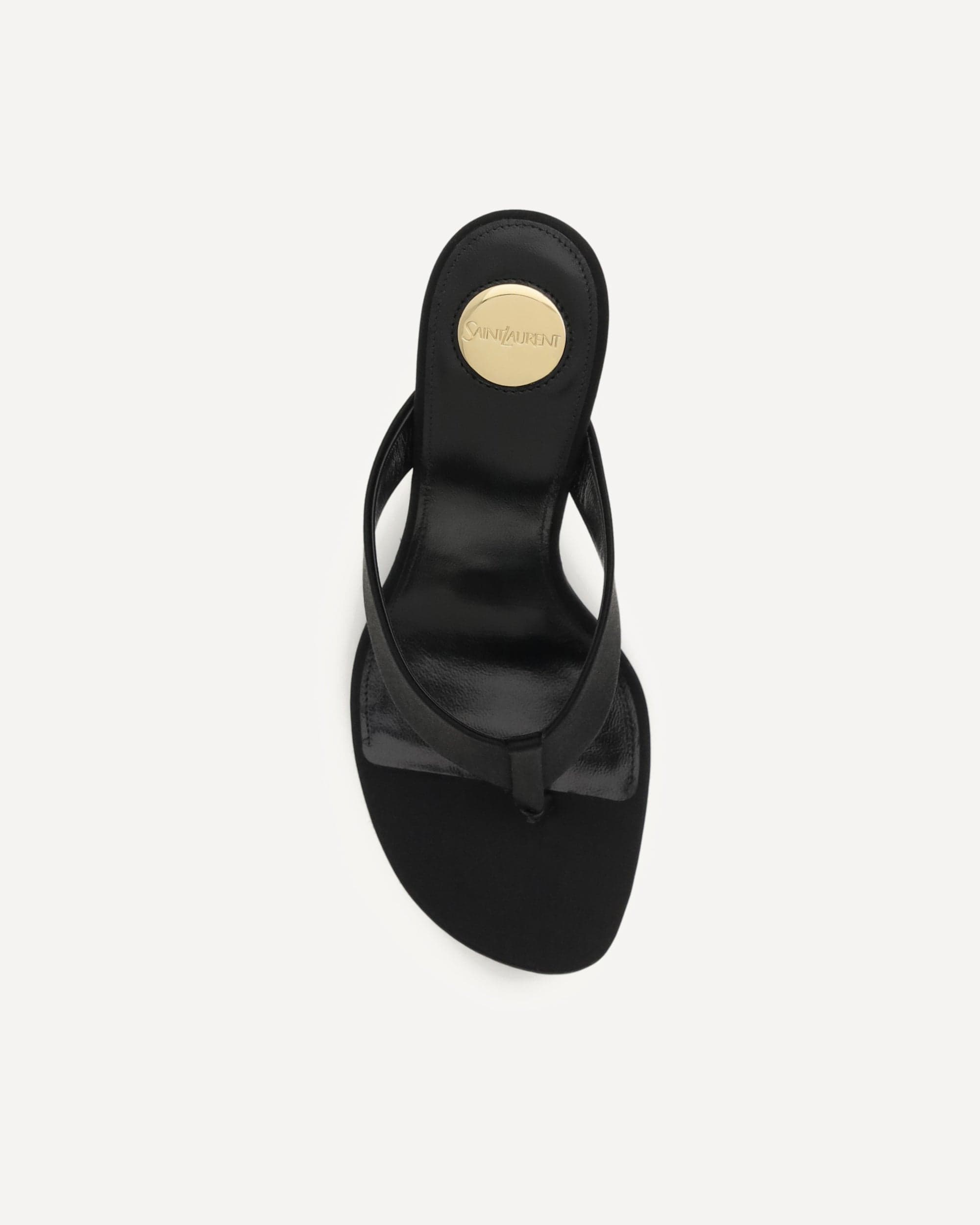 Saint Laurent Opyum Crepe Satin Sandals