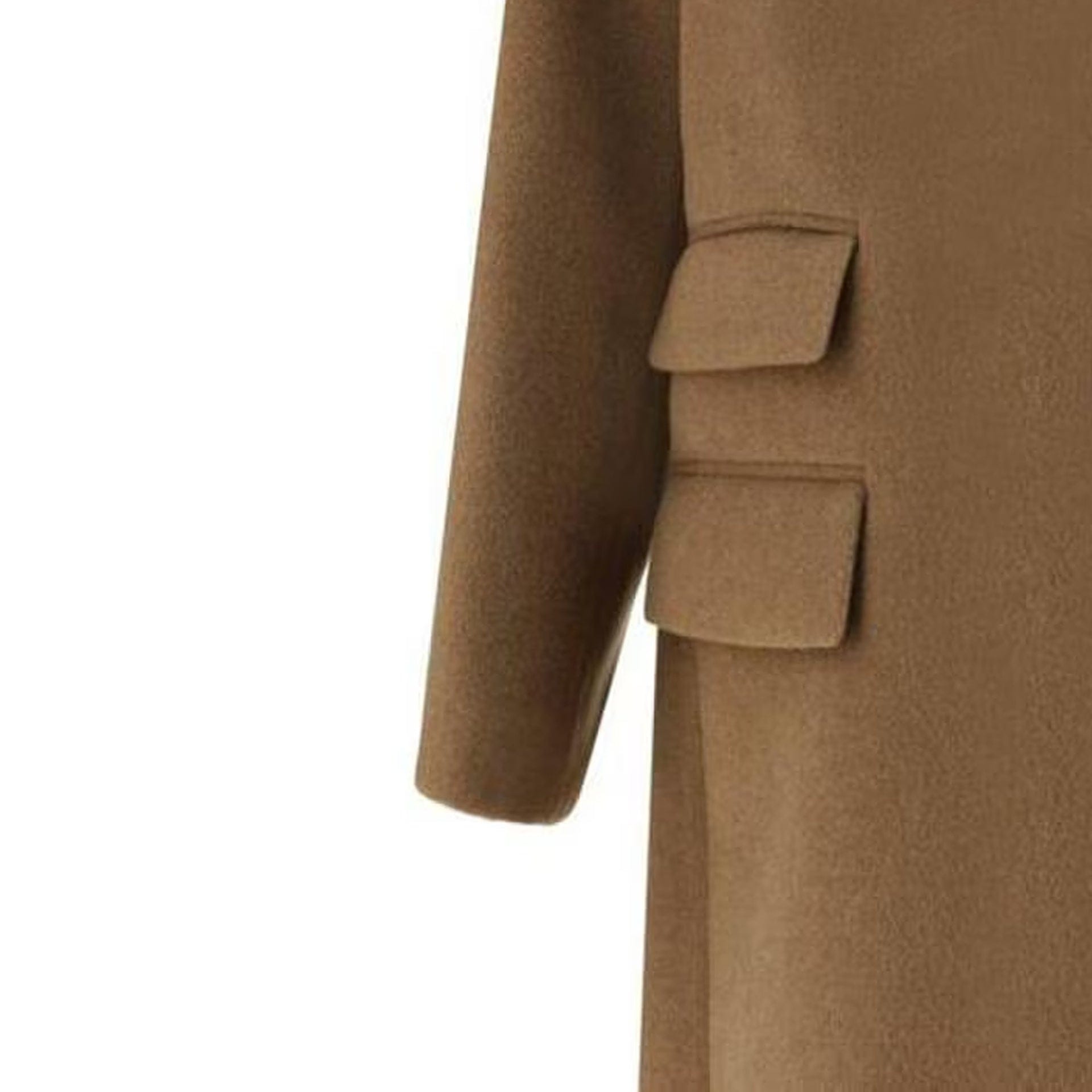 Saint Laurent Oversize Wool Coat With Welt Pockets