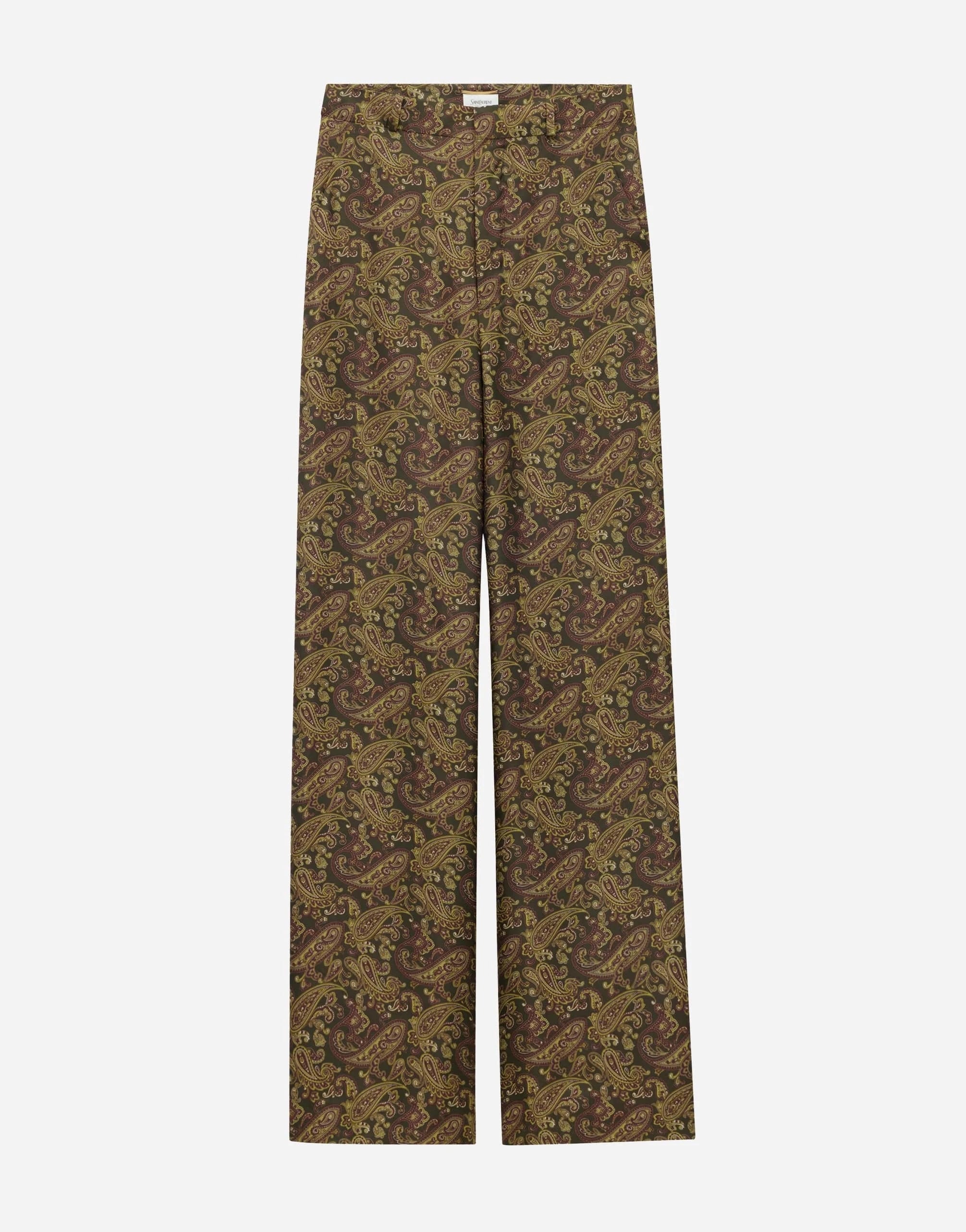 Saint Laurent Paisley-Print Twill Silk Trousers | Sendegaro CH Saint Laurent Paisley-Print Twill Silk Trousers | Sendegaro CH