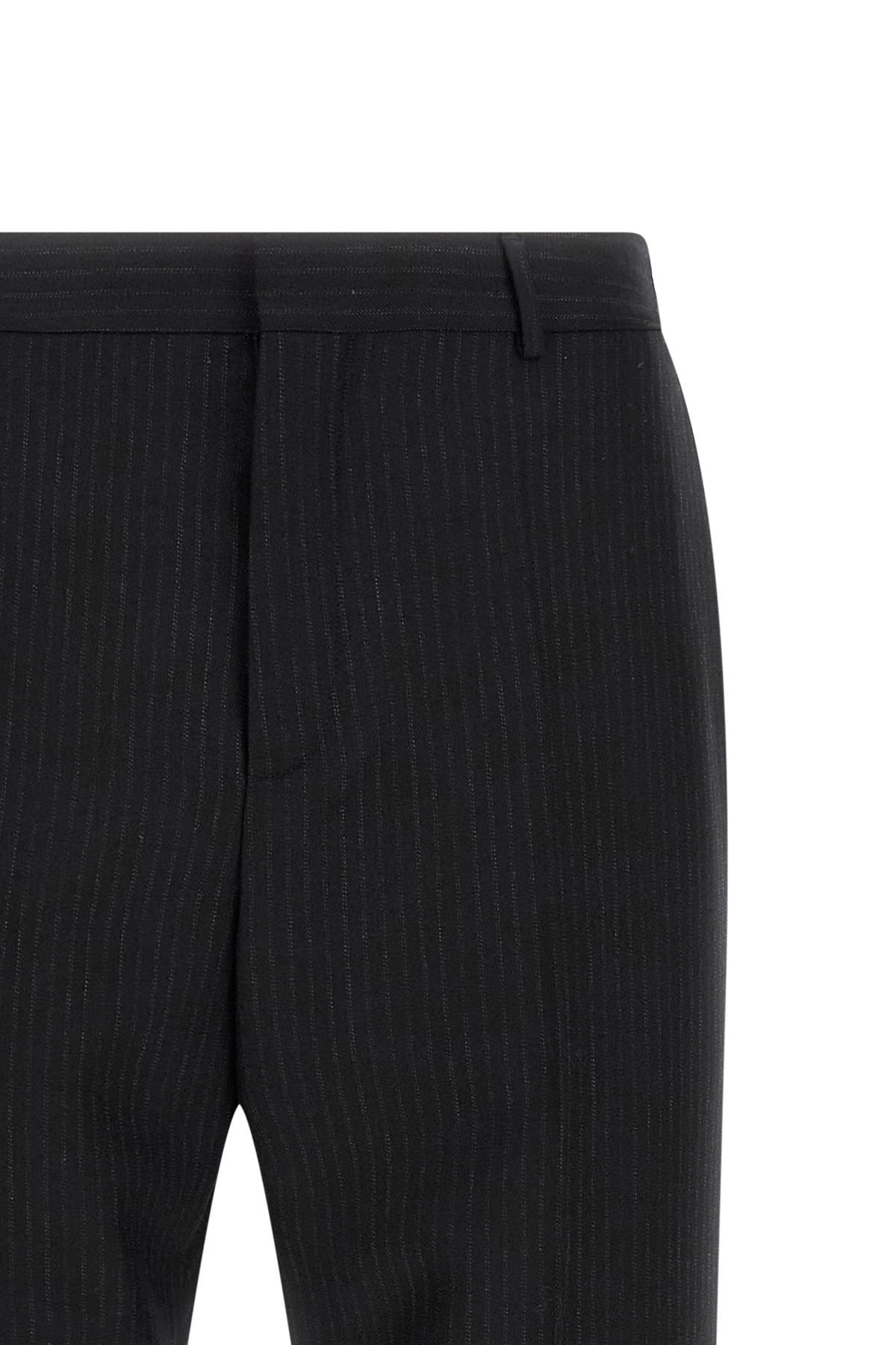 Saint Laurent Saint Laurent Pinstriped Wool Tailored Trousers