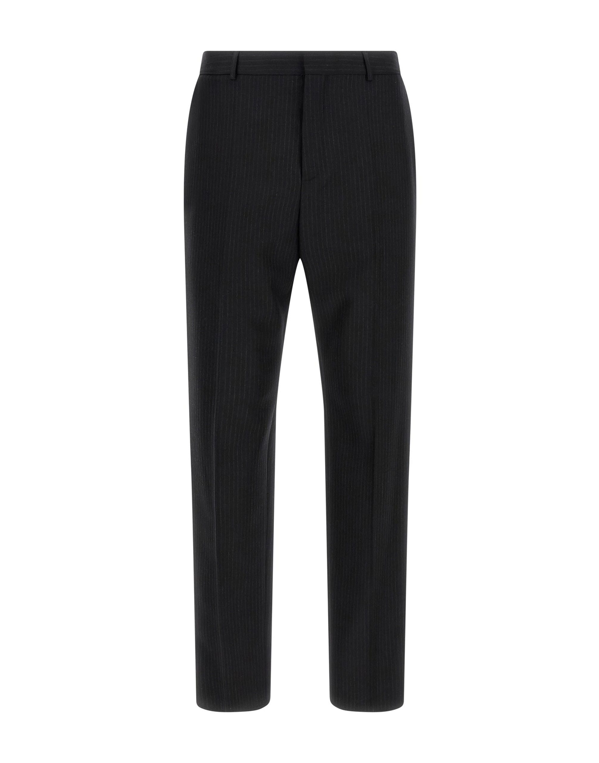 Saint Laurent Saint Laurent Pinstriped Wool Tailored Trousers