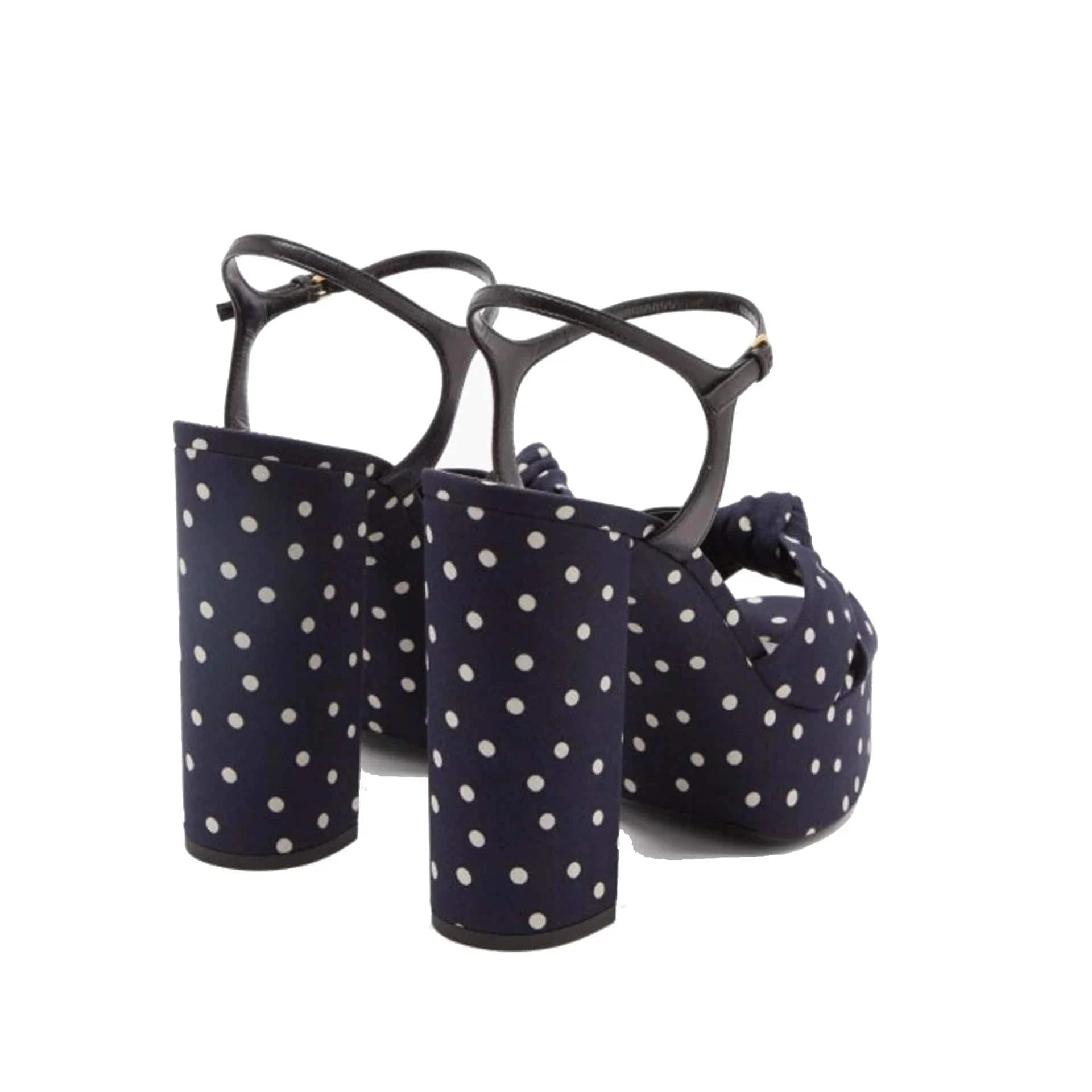 Saint Laurent Polka-Dot Bianca Sandals
