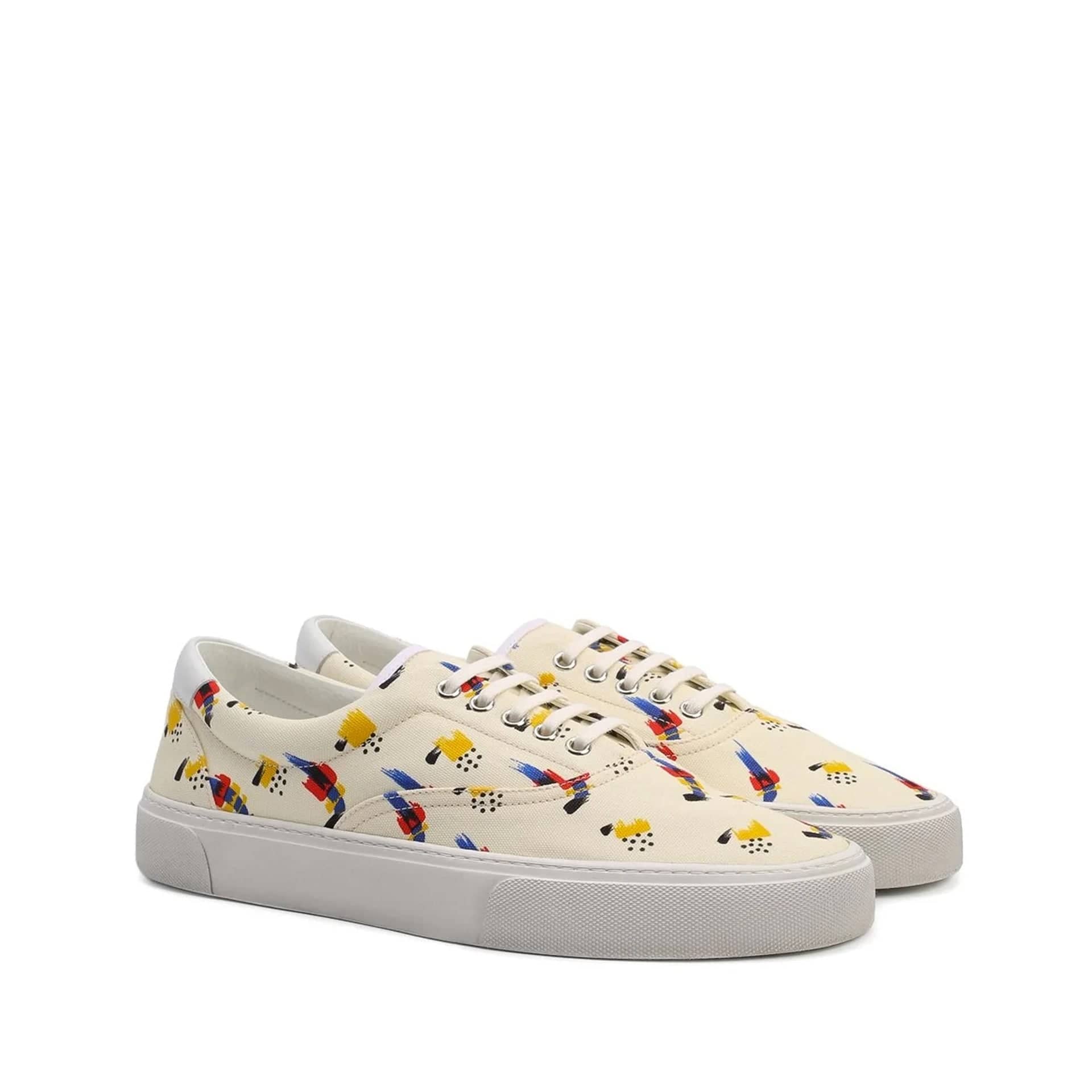 Saint Laurent Printed Canvas Sneakers - alternate view