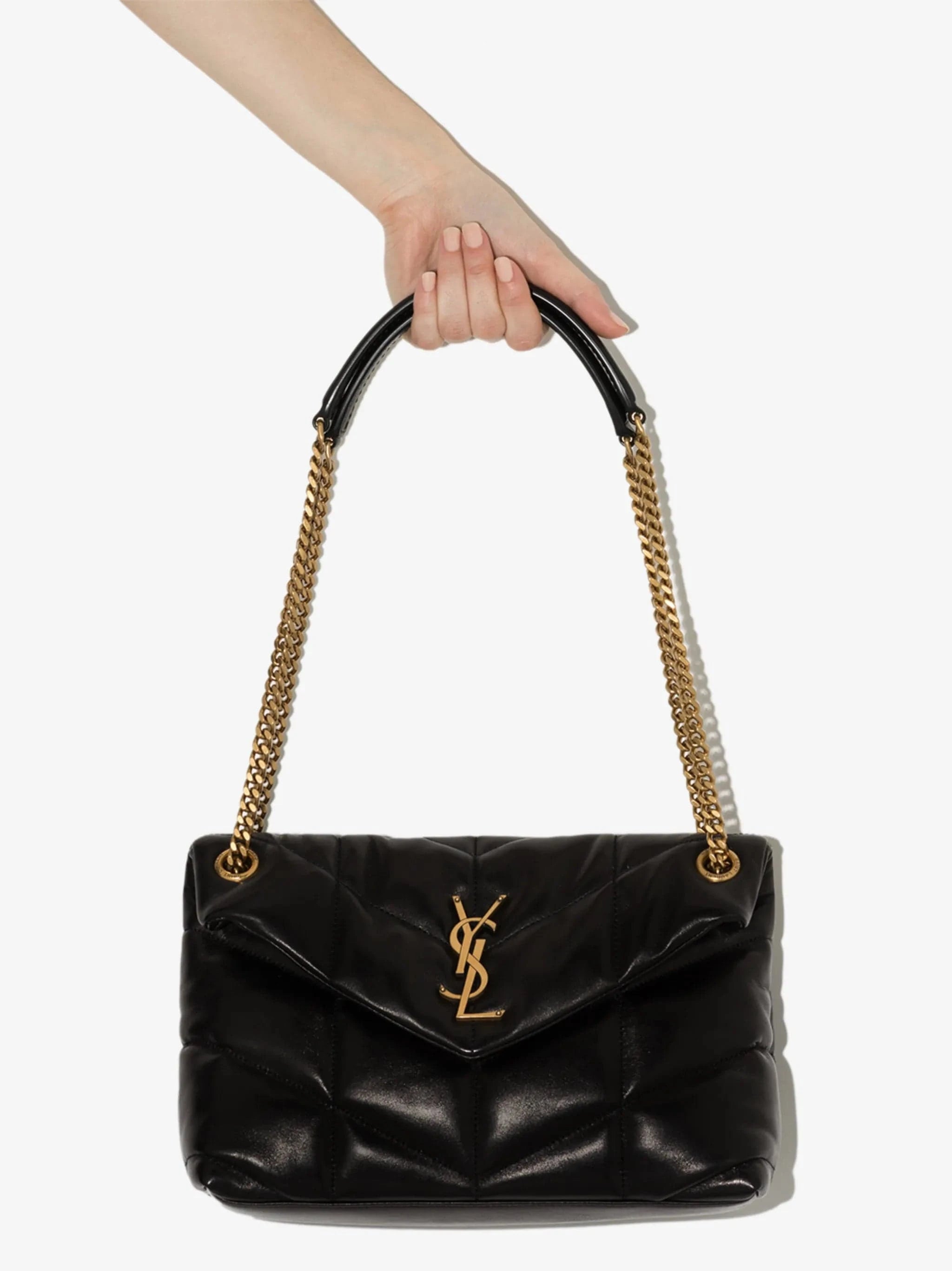 Saint Laurent PUFFER Small Leather Shoulder Bag