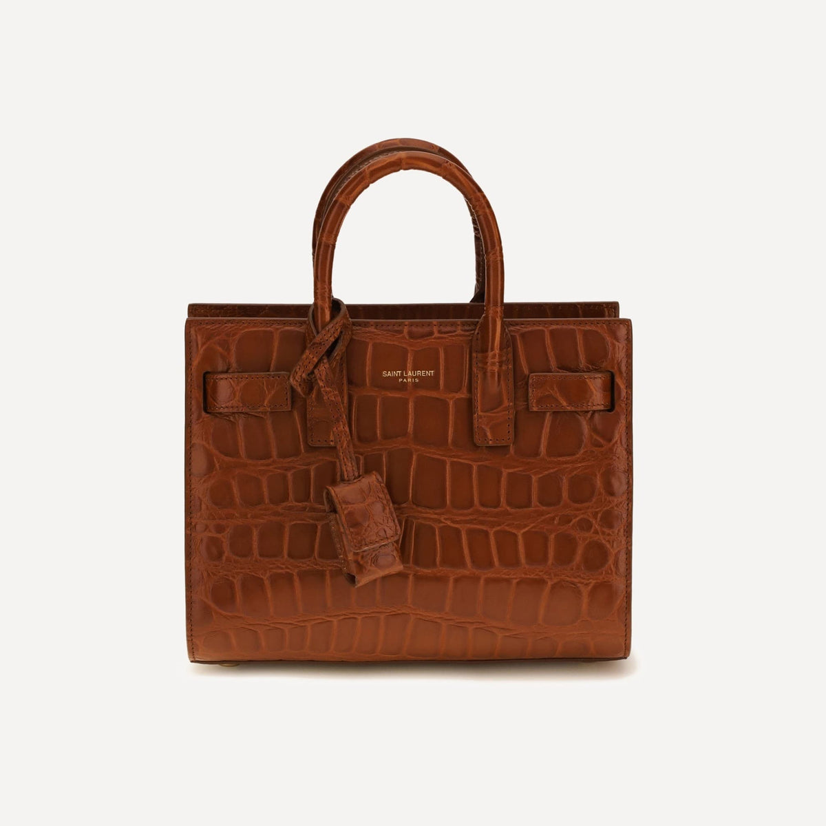 Saint Laurent サック・ド・ジュール ハンドバッグ クロコダイル型押し 