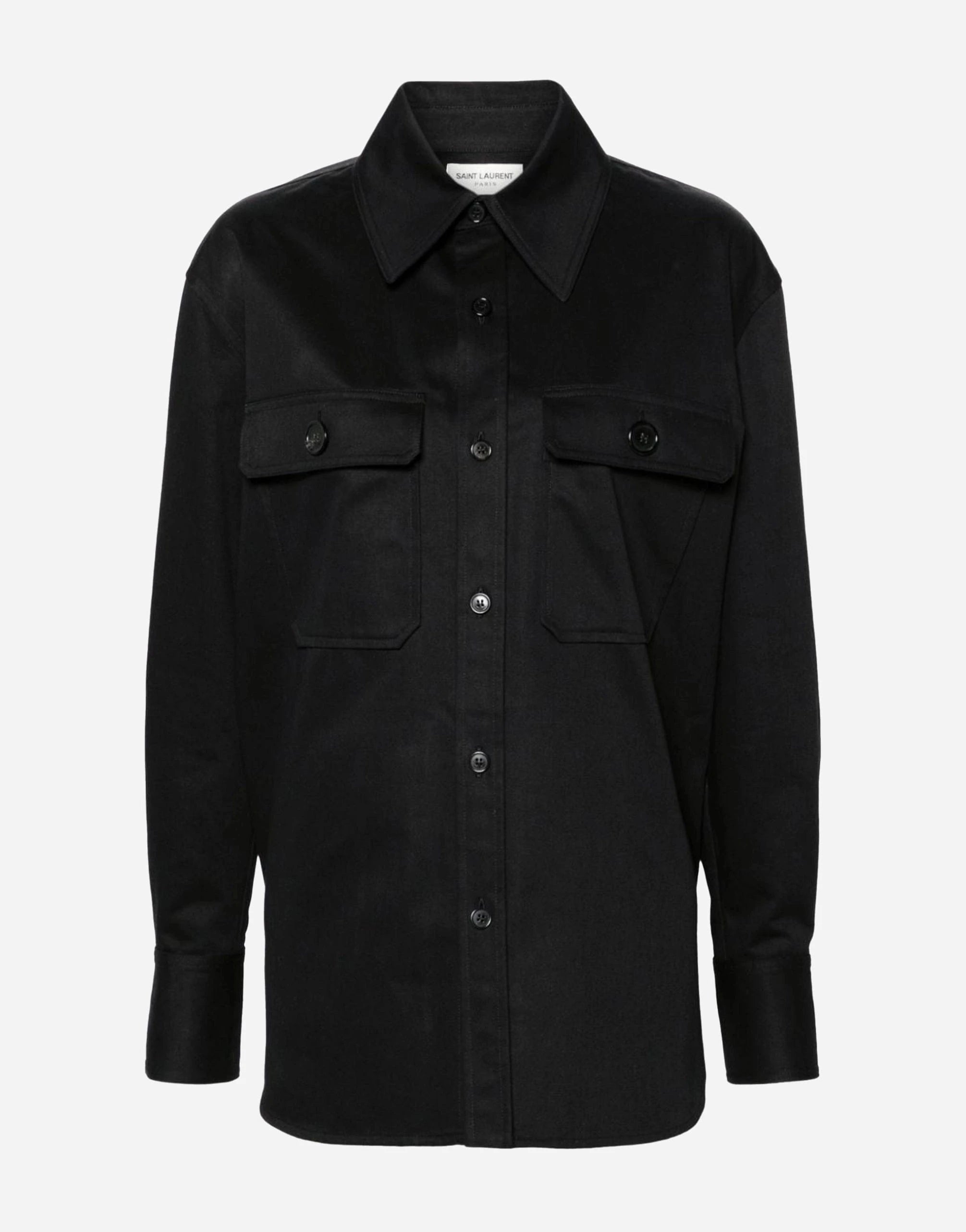 Saint Laurent Saharienne Long-Sleeve Shirt