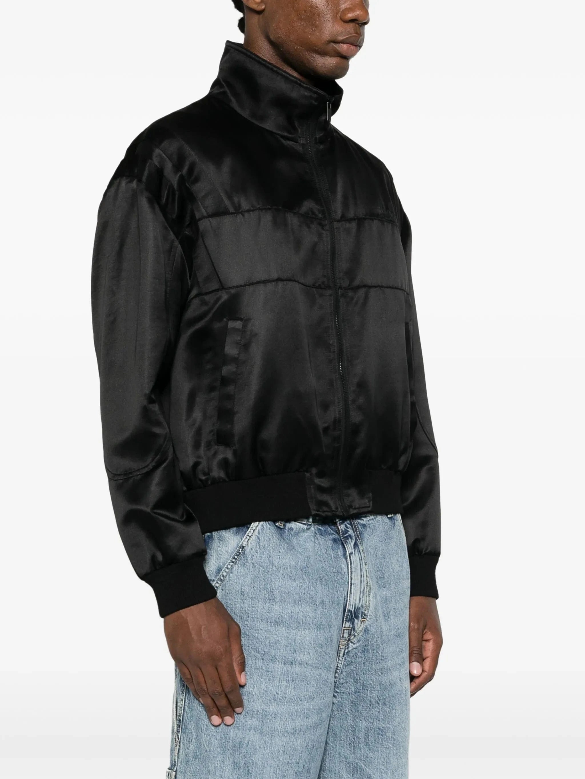 Saint Laurent Satin Bomber Jacket