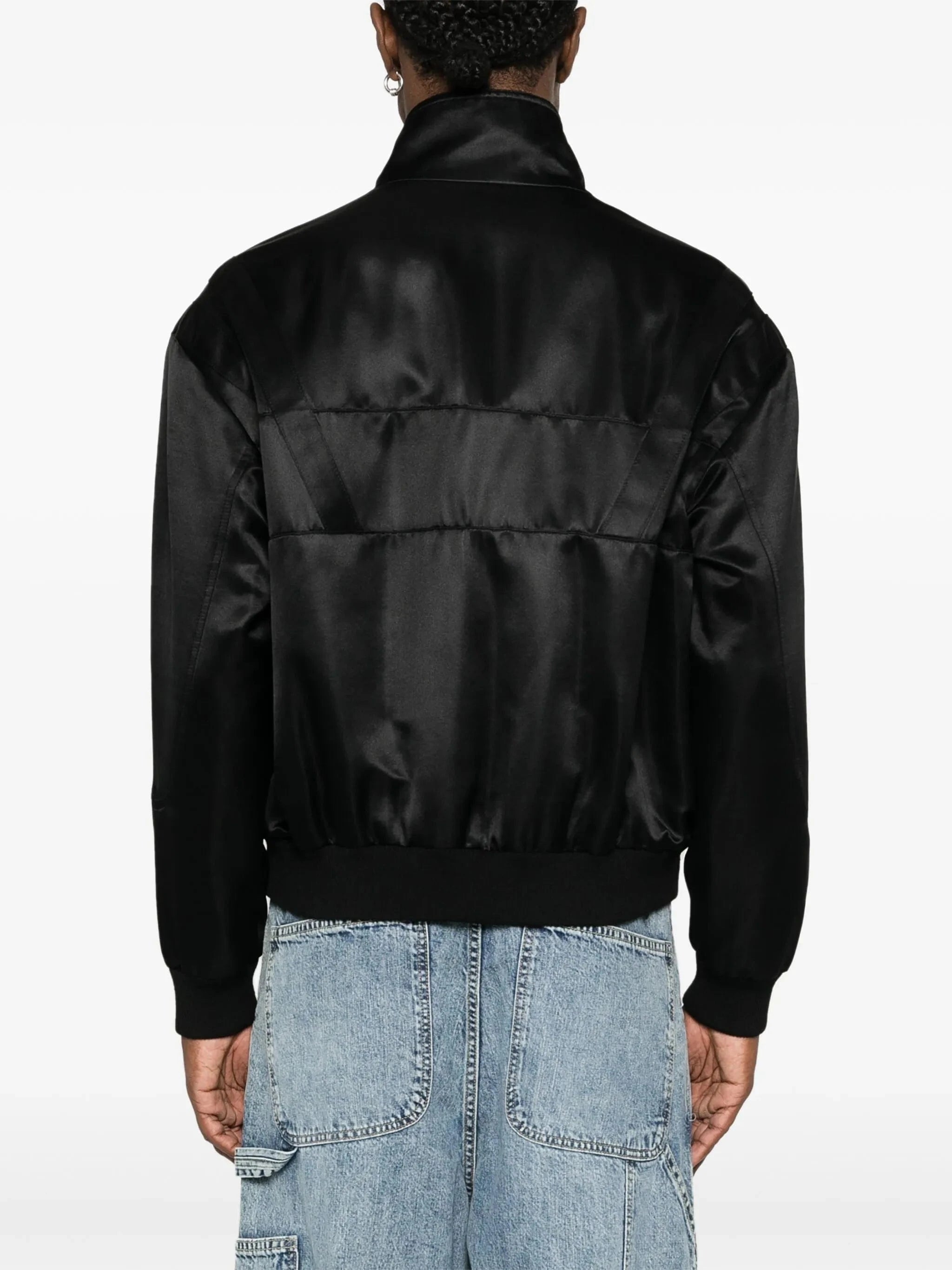 【送料&関税込】Saint Laurent Veste Satin Saint Laurent Satin Bomber Jacket | Sendegaro ES