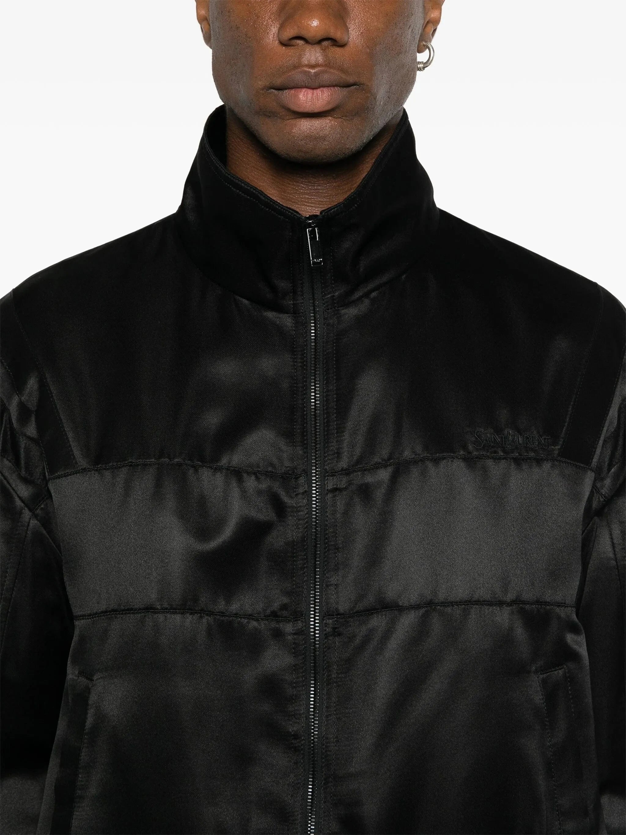 Saint Laurent Satin Bomber Jacket