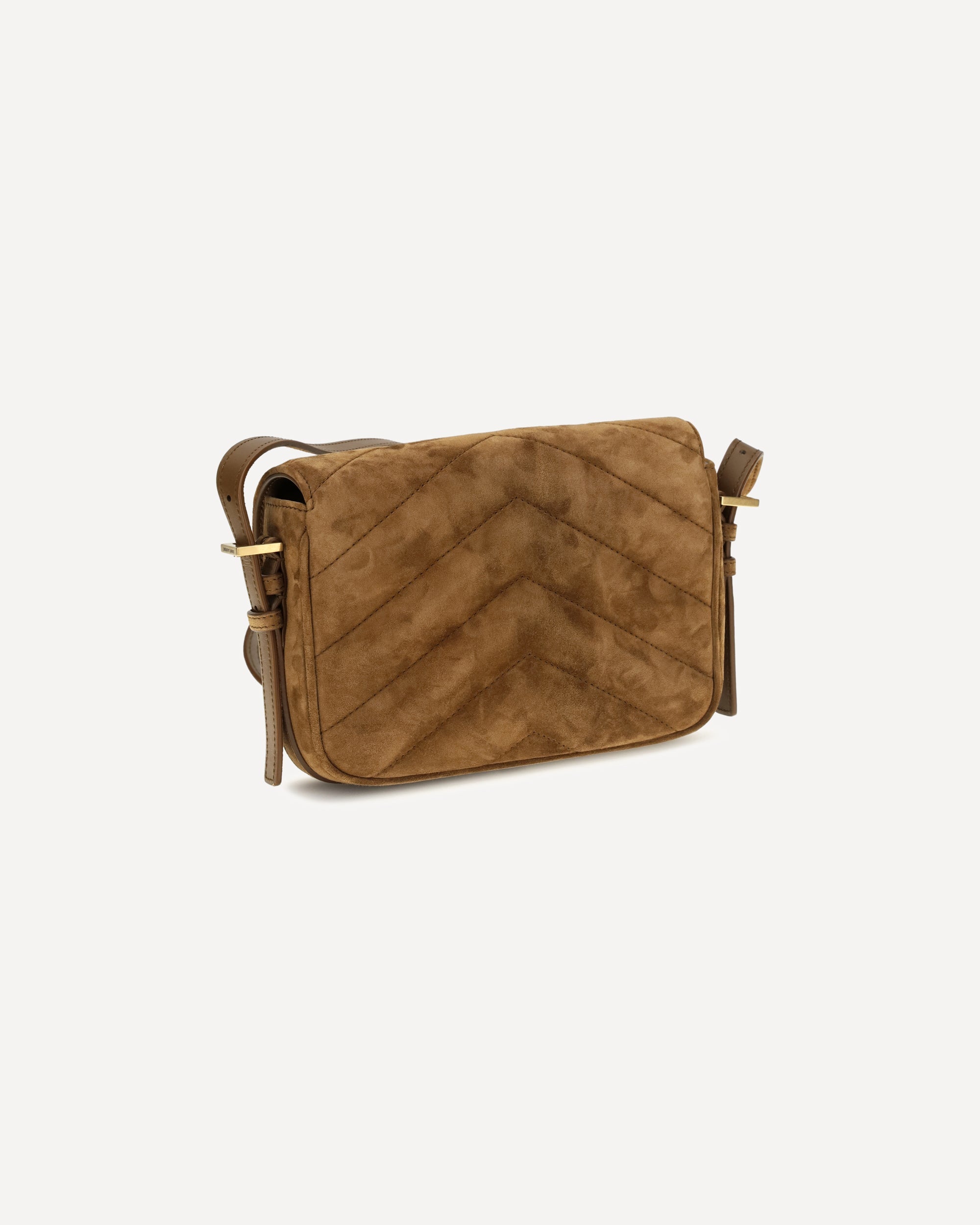Saint Laurent Small Loulou Matelassé Suede Shoulder Bag
