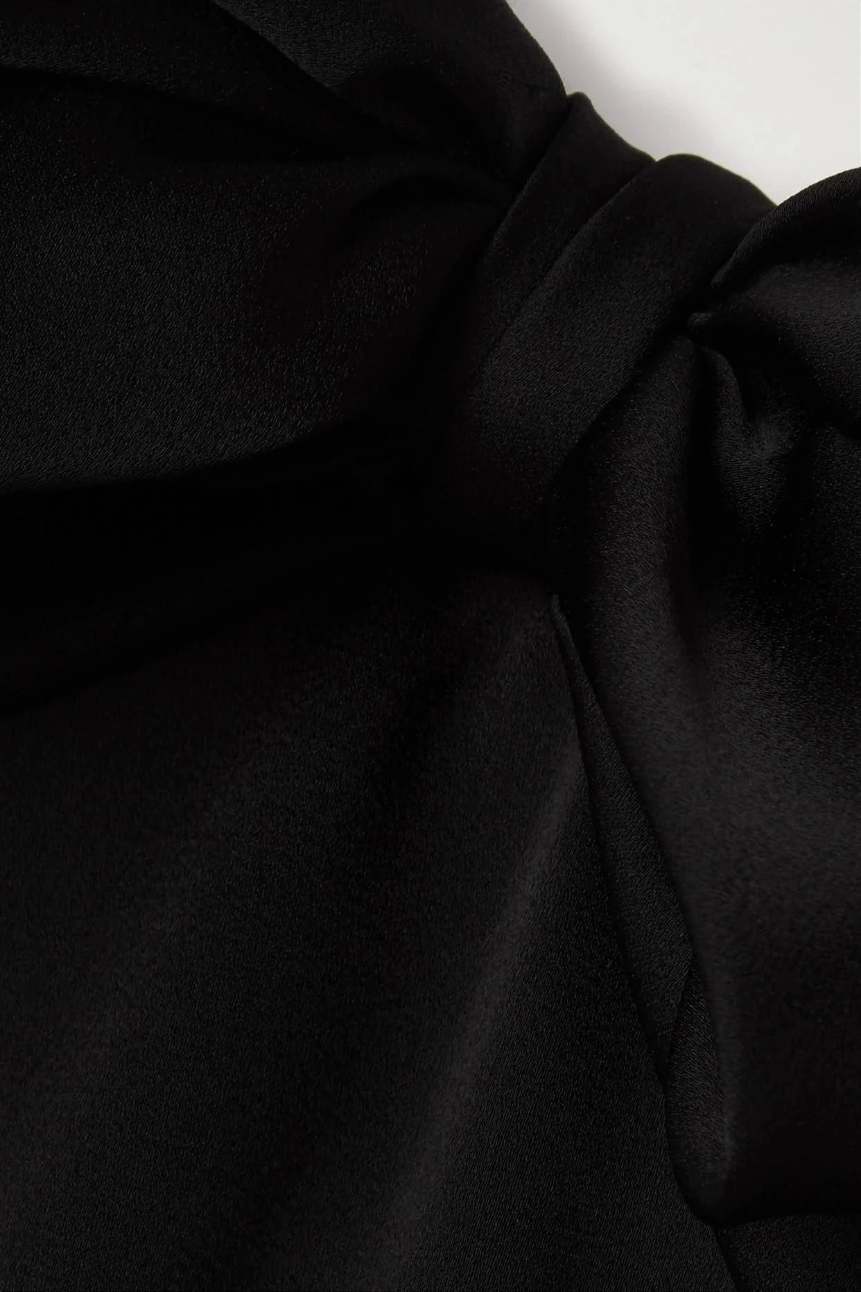 Saint Laurent Strapless Satin Minidress