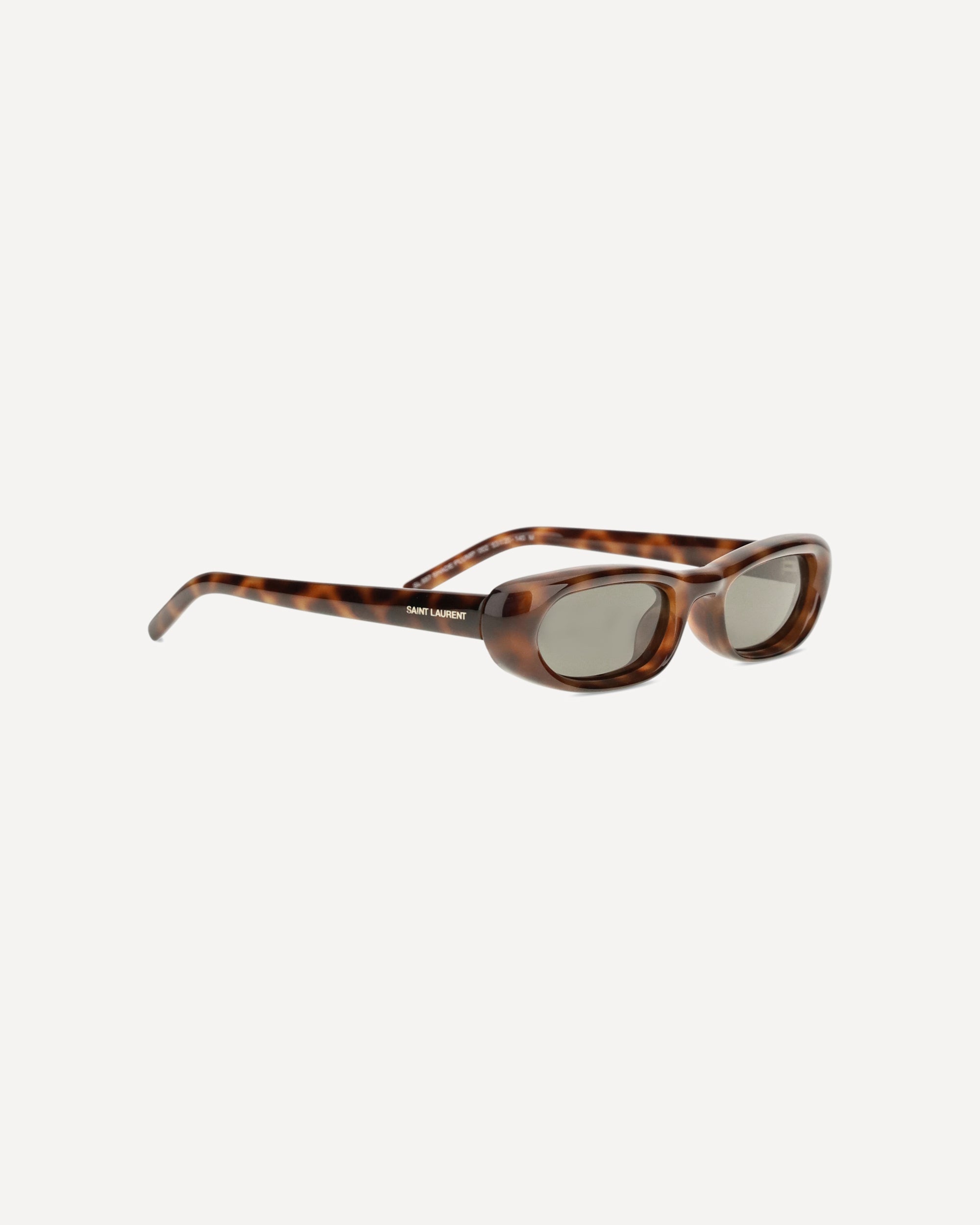 Saint Laurent Tortoiseshell Oval Sunglasses