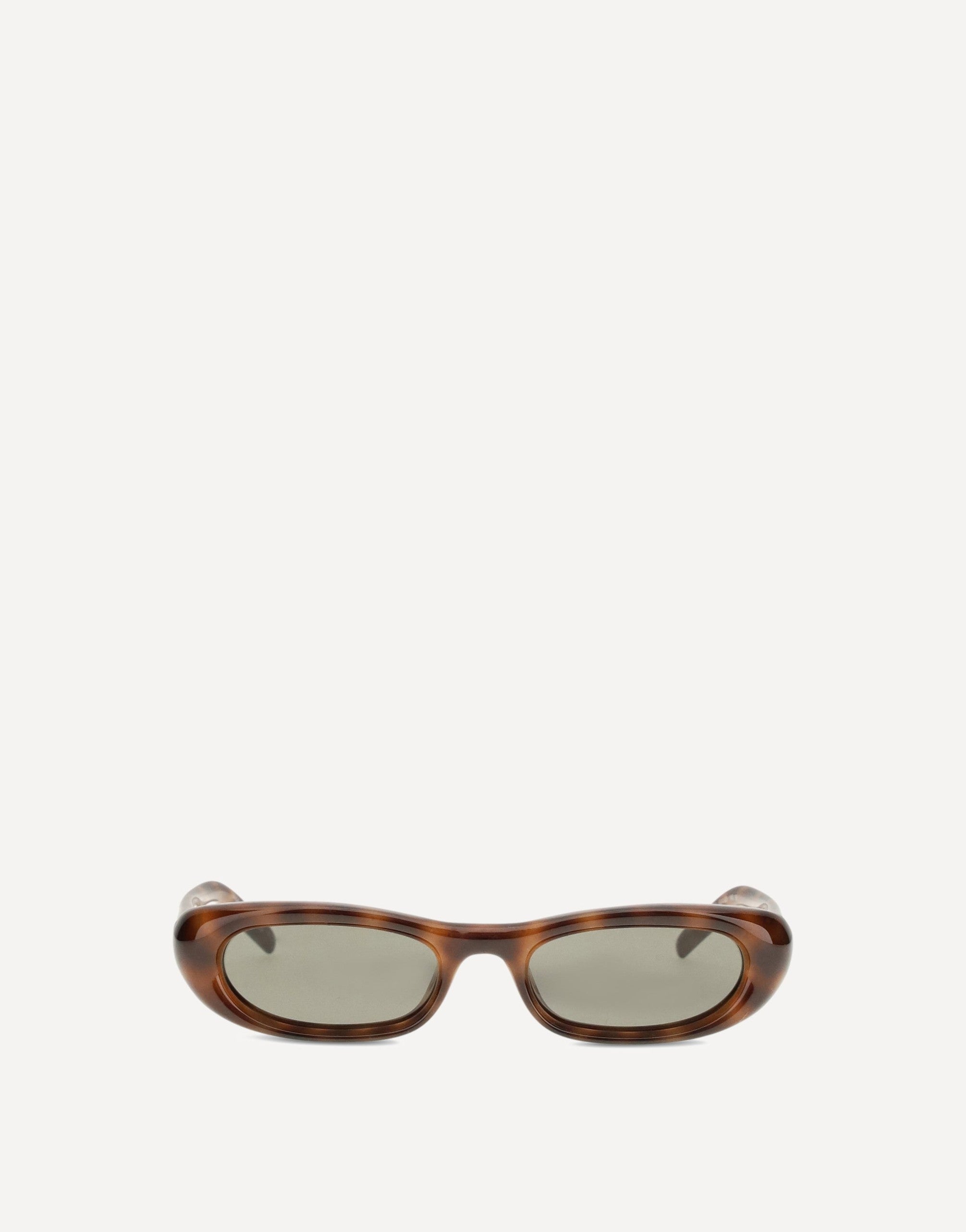 Saint Laurent Tortoiseshell Oval Sunglasses
