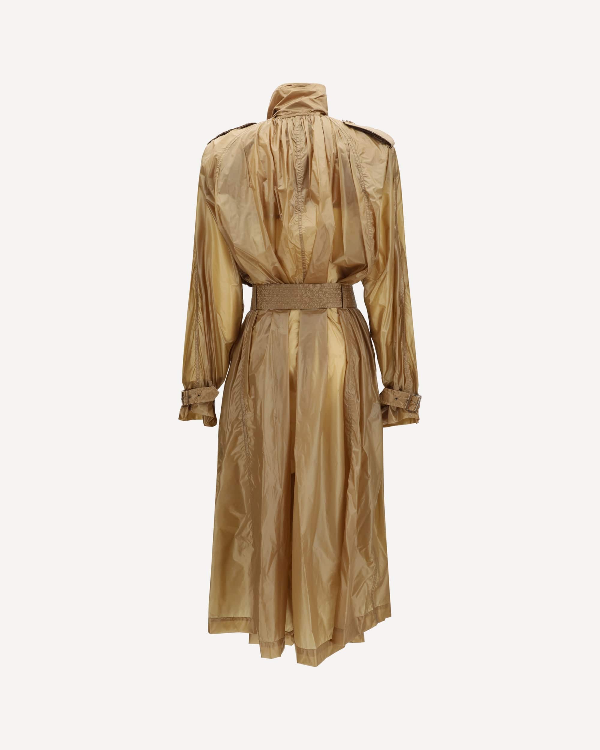 Saint Laurent Translucent Technical Fabric Trench Lavallière - alternate view