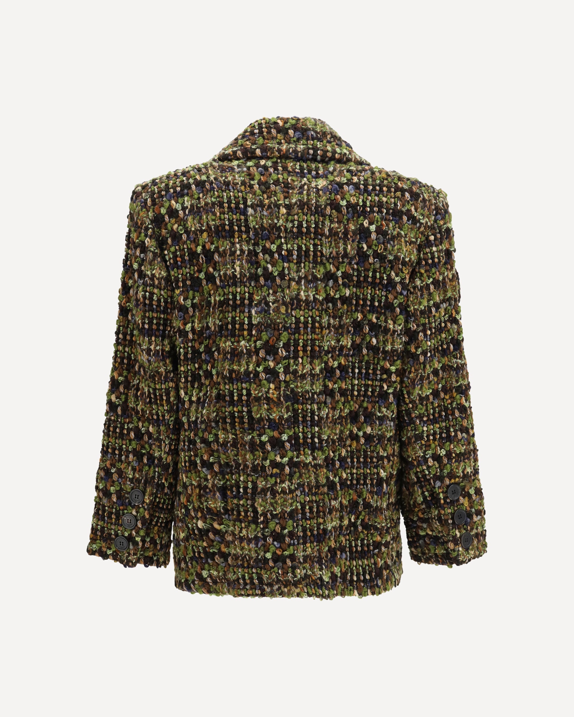 Saint Laurent Tweed Single-Breasted Jacket - alternate view